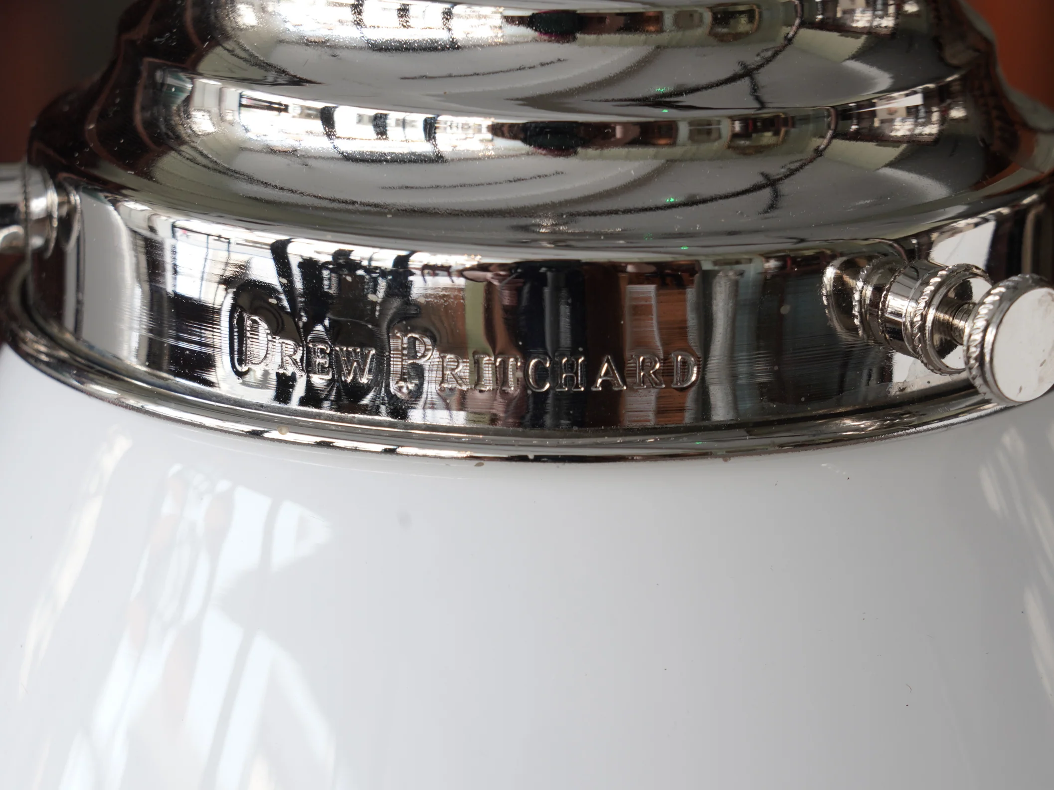 The Grace Opaline Pendant Light in Nickel - Image 11