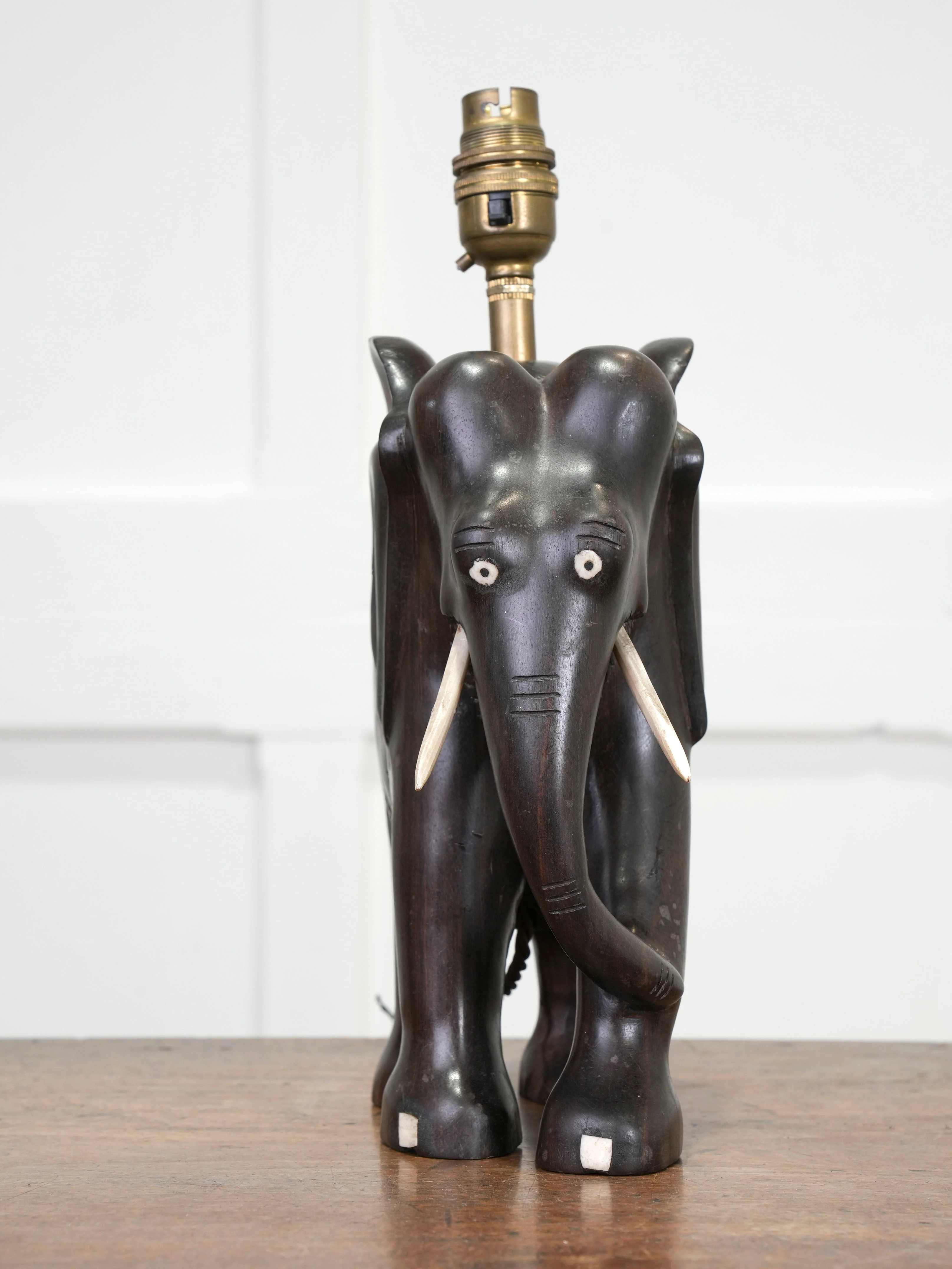 A Rosewood Elephant Table Light - Image 2