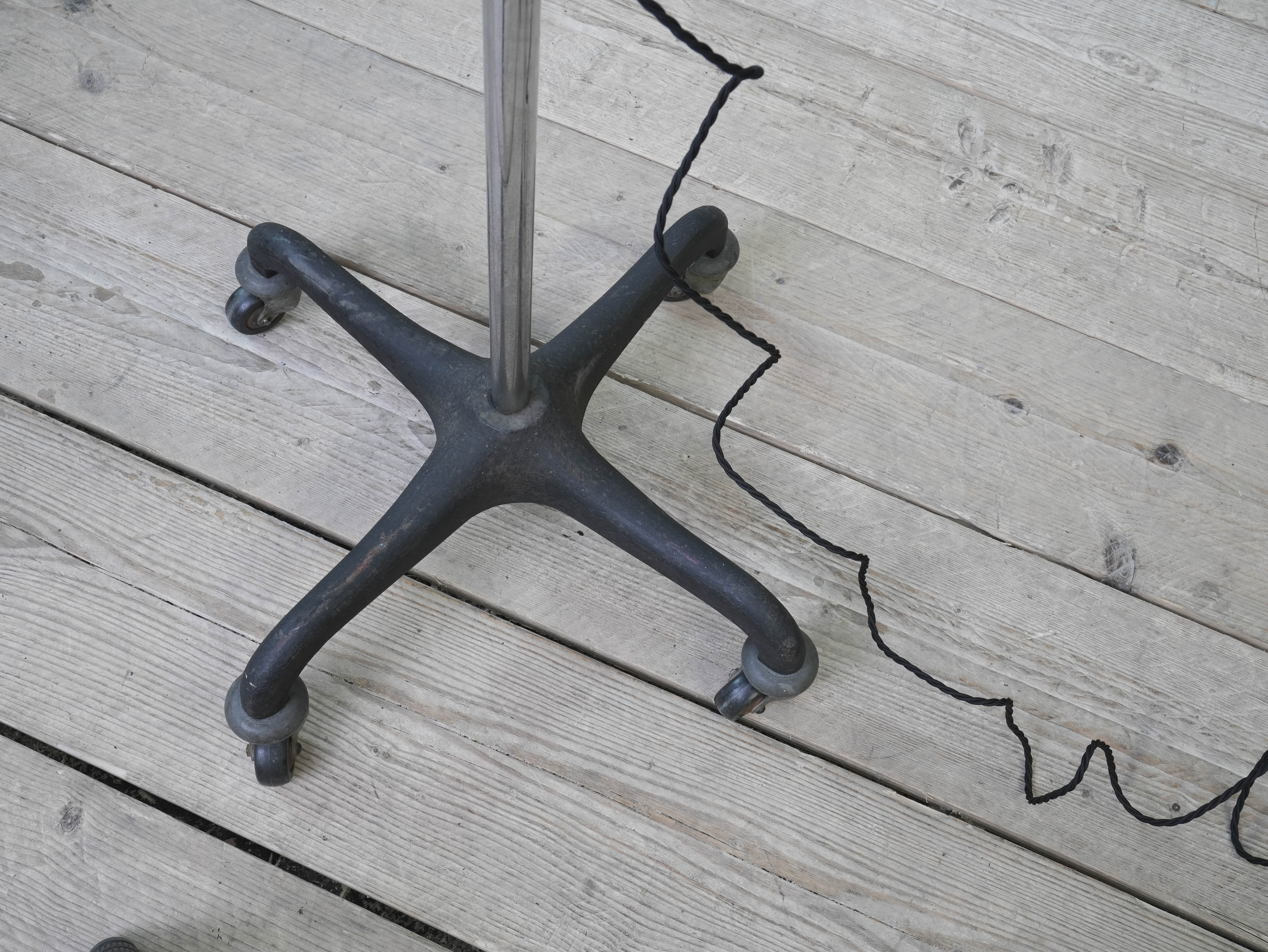 An Adjustable Nickel Plated Floor Lamp - Image 13