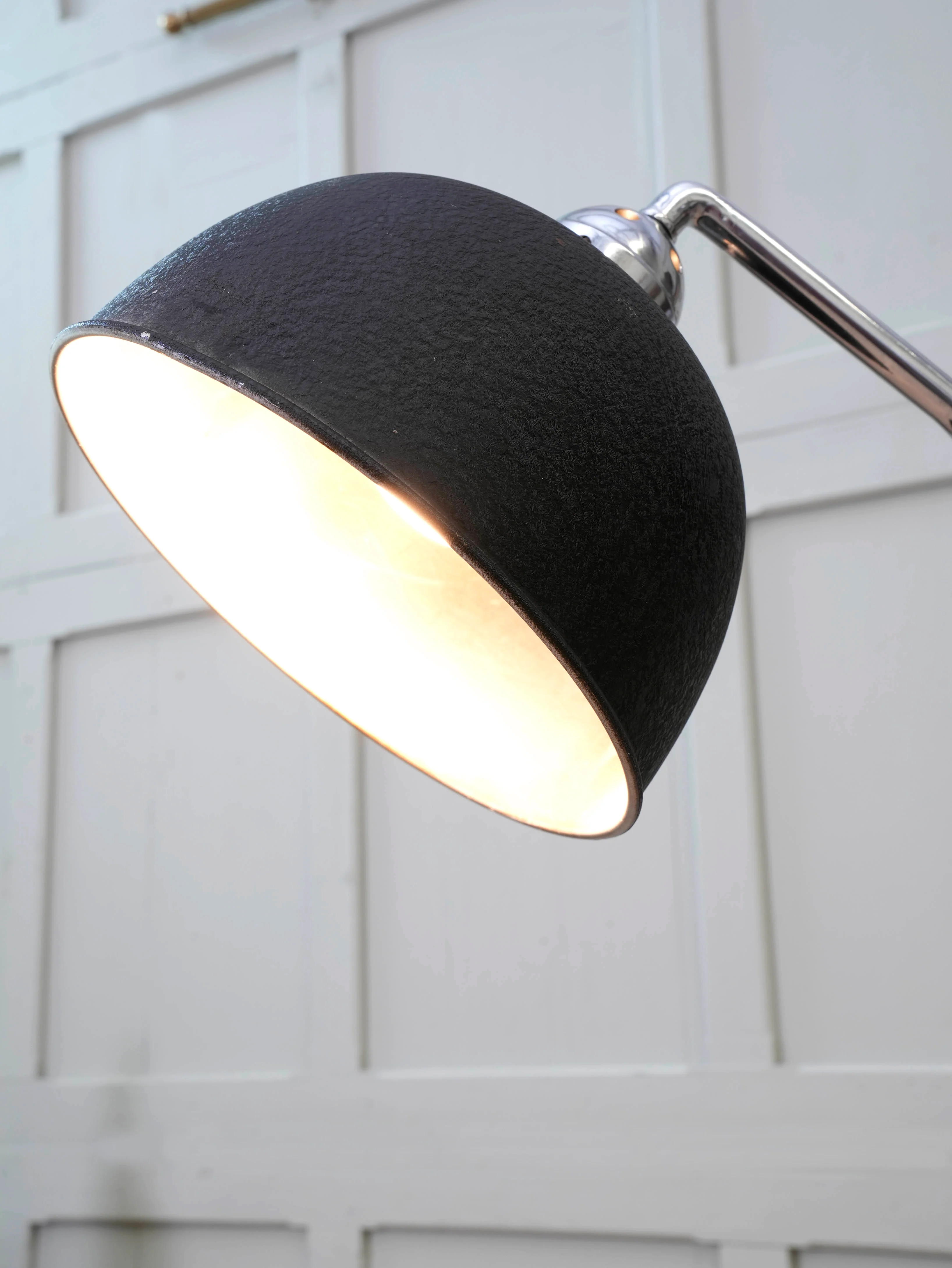 An Adjustable Nickel Plated Floor Lamp - Image 7