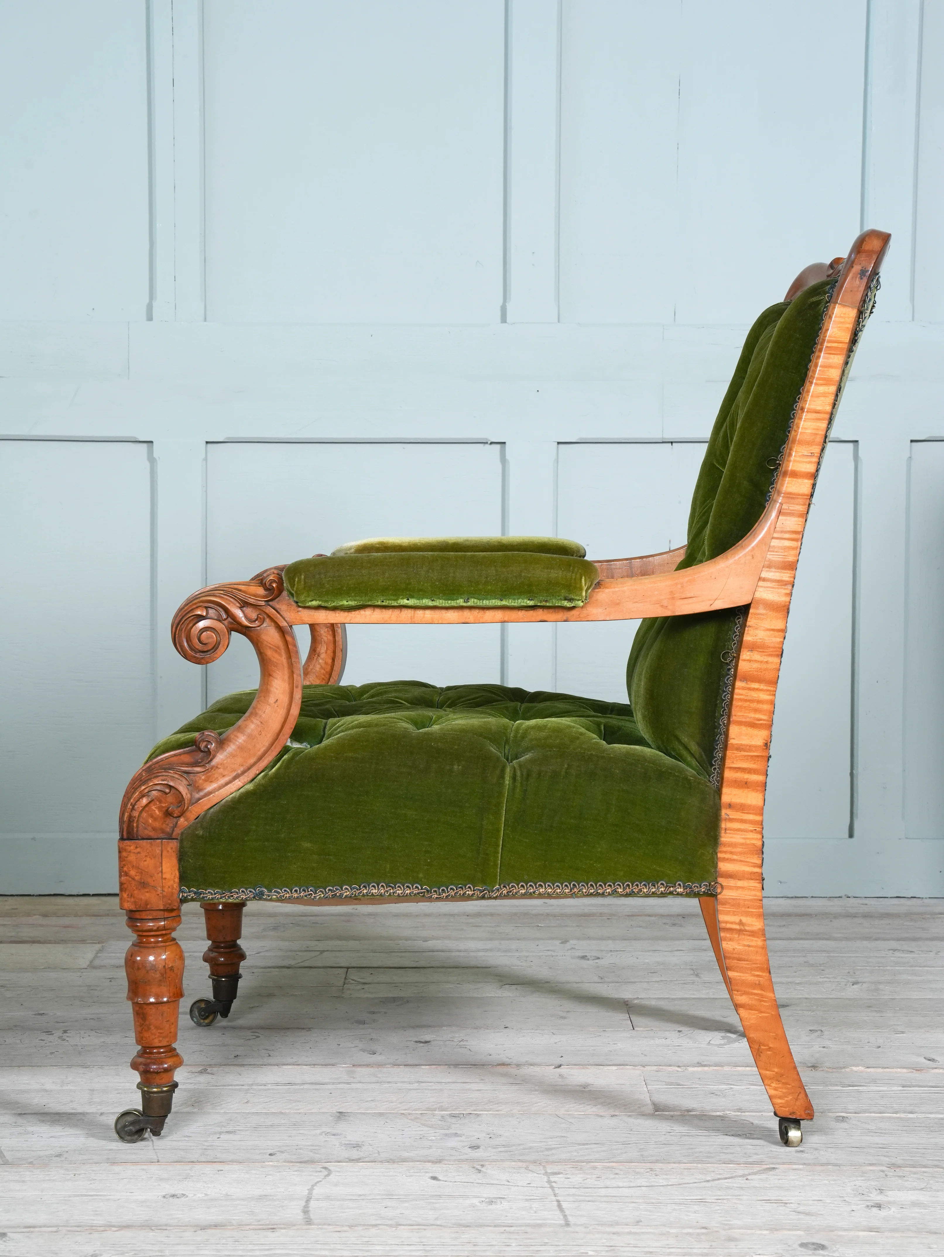 A William IV Birds Eye Maple Armchair - Image 10