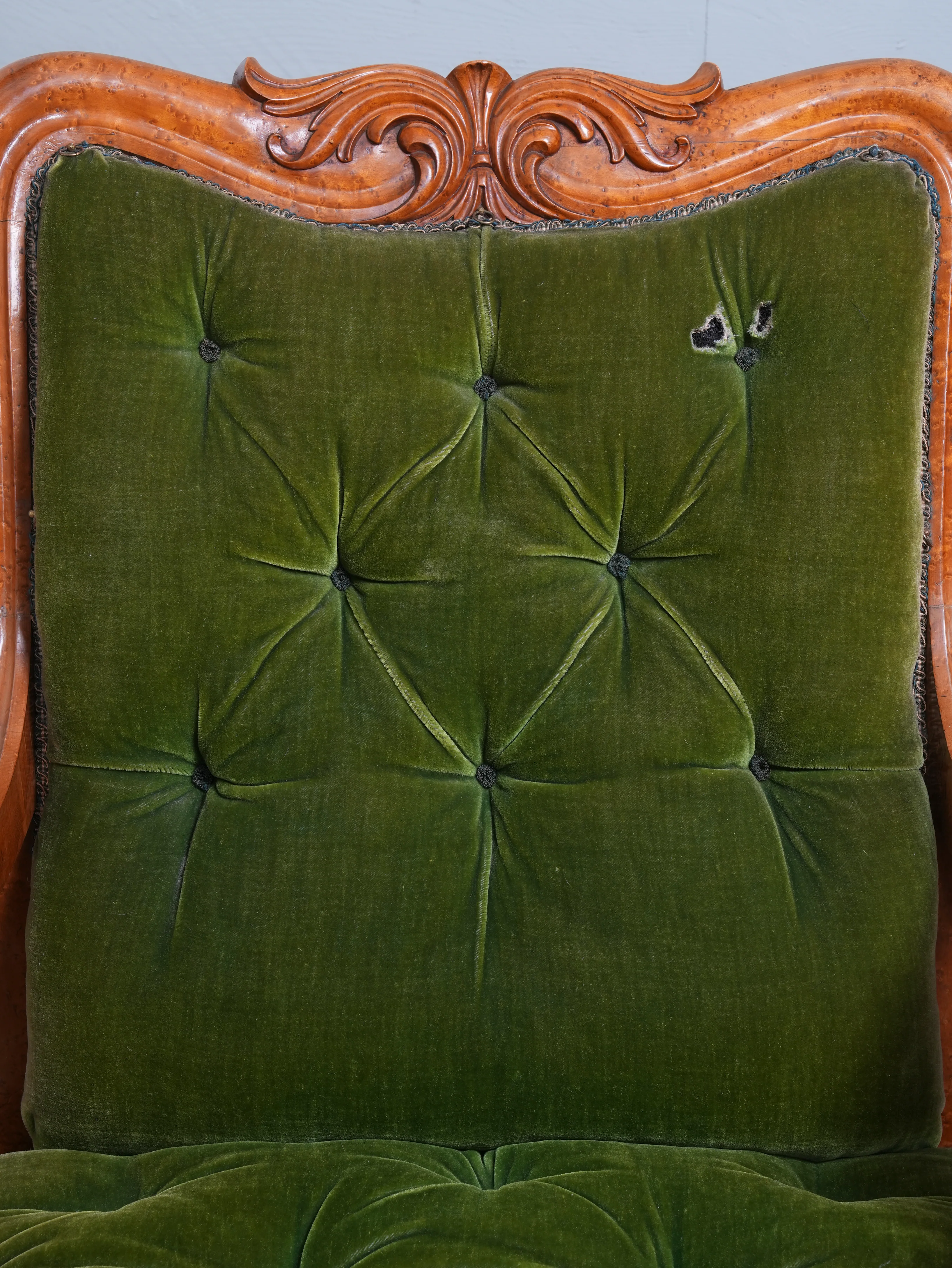 A William IV Birds Eye Maple Armchair - Image 13