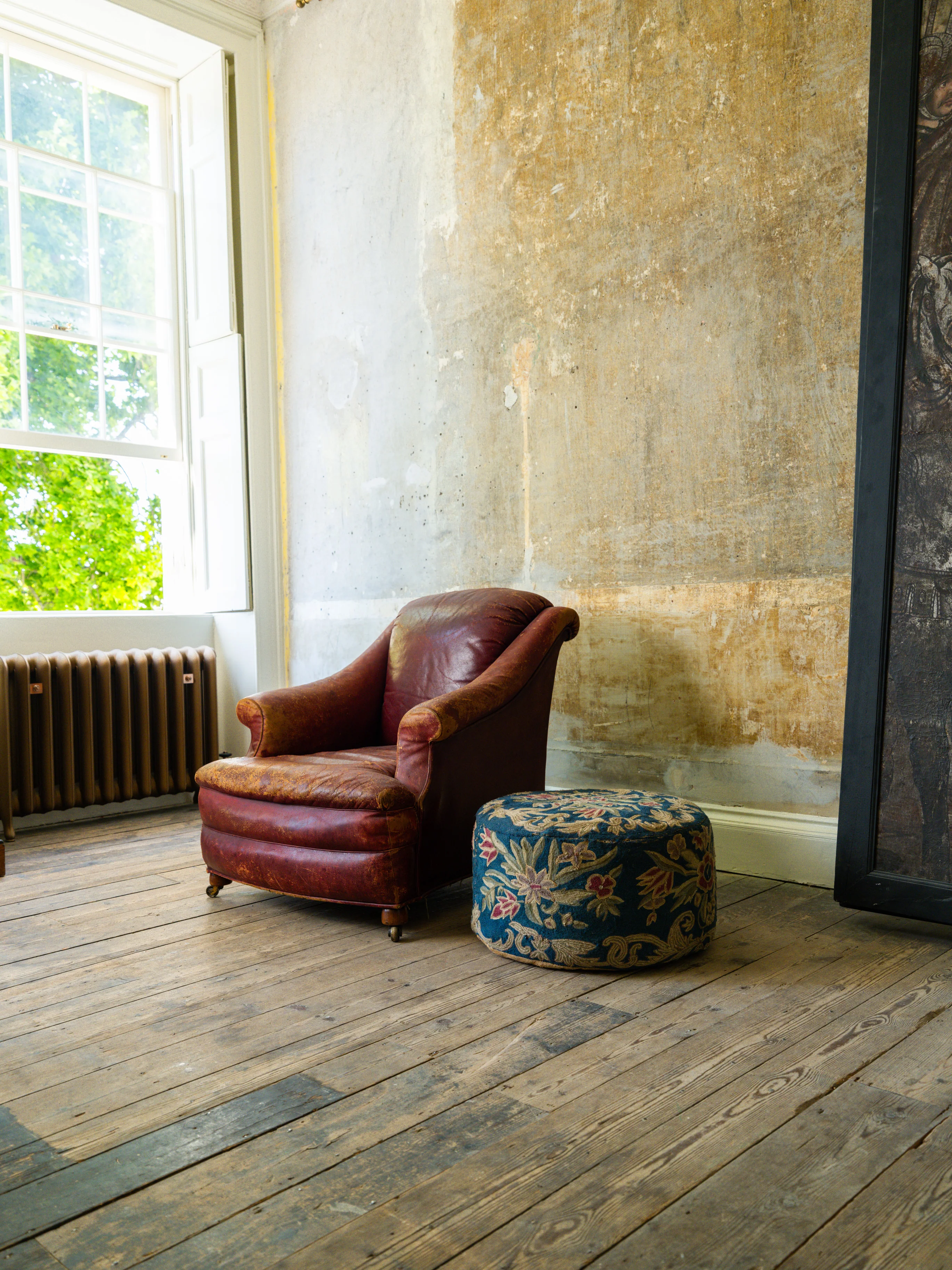 A 19th Century Crewel Work Pouffe - Image 13