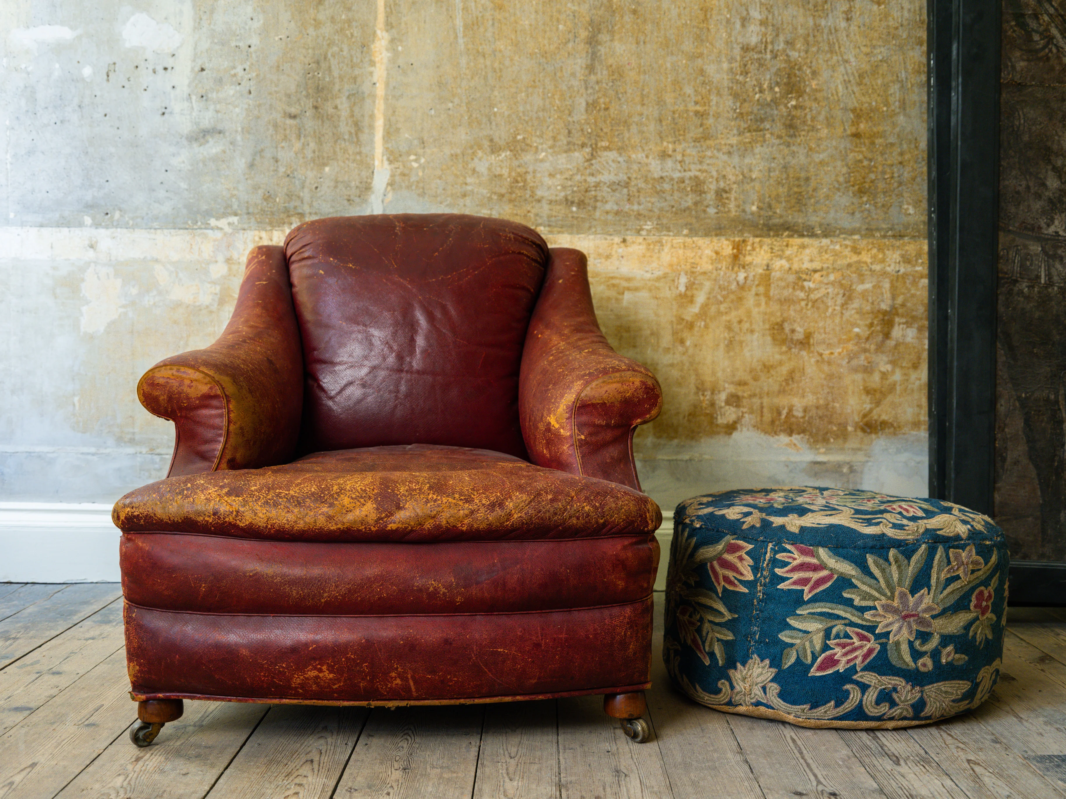 A 19th Century Crewel Work Pouffe - Image 6