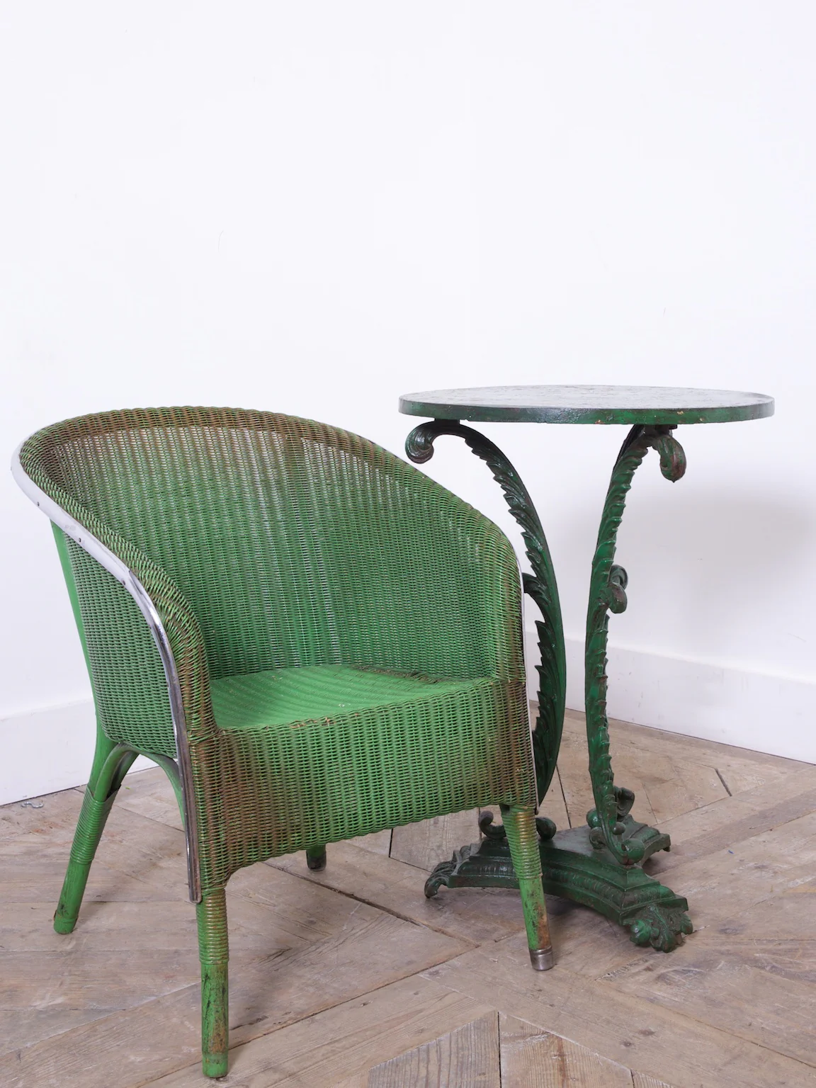 Green Cast Iron Table - Image 6