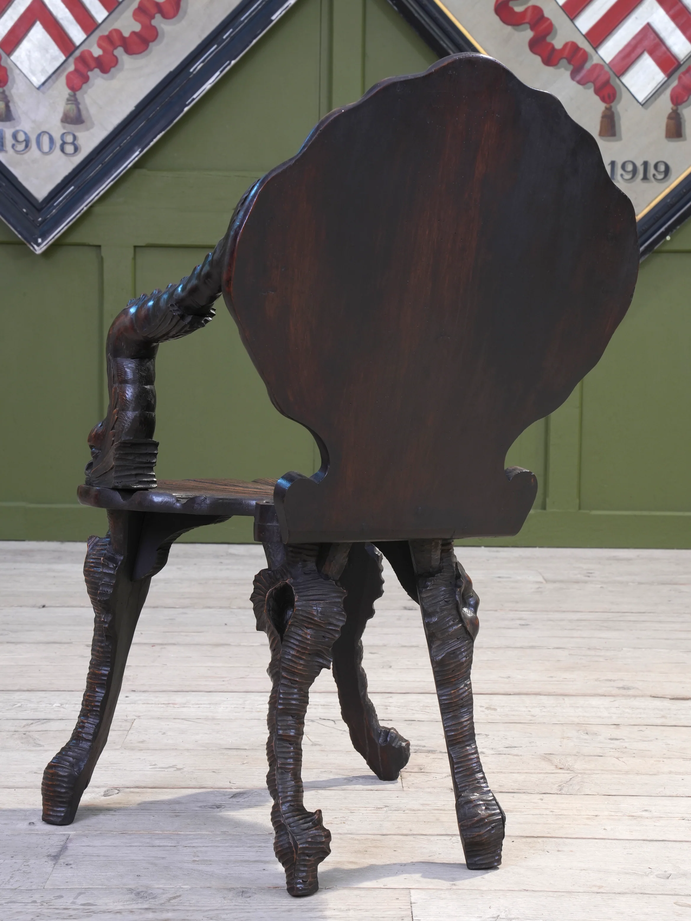 A 19th Century Walnut Grotto Chair - Image 14