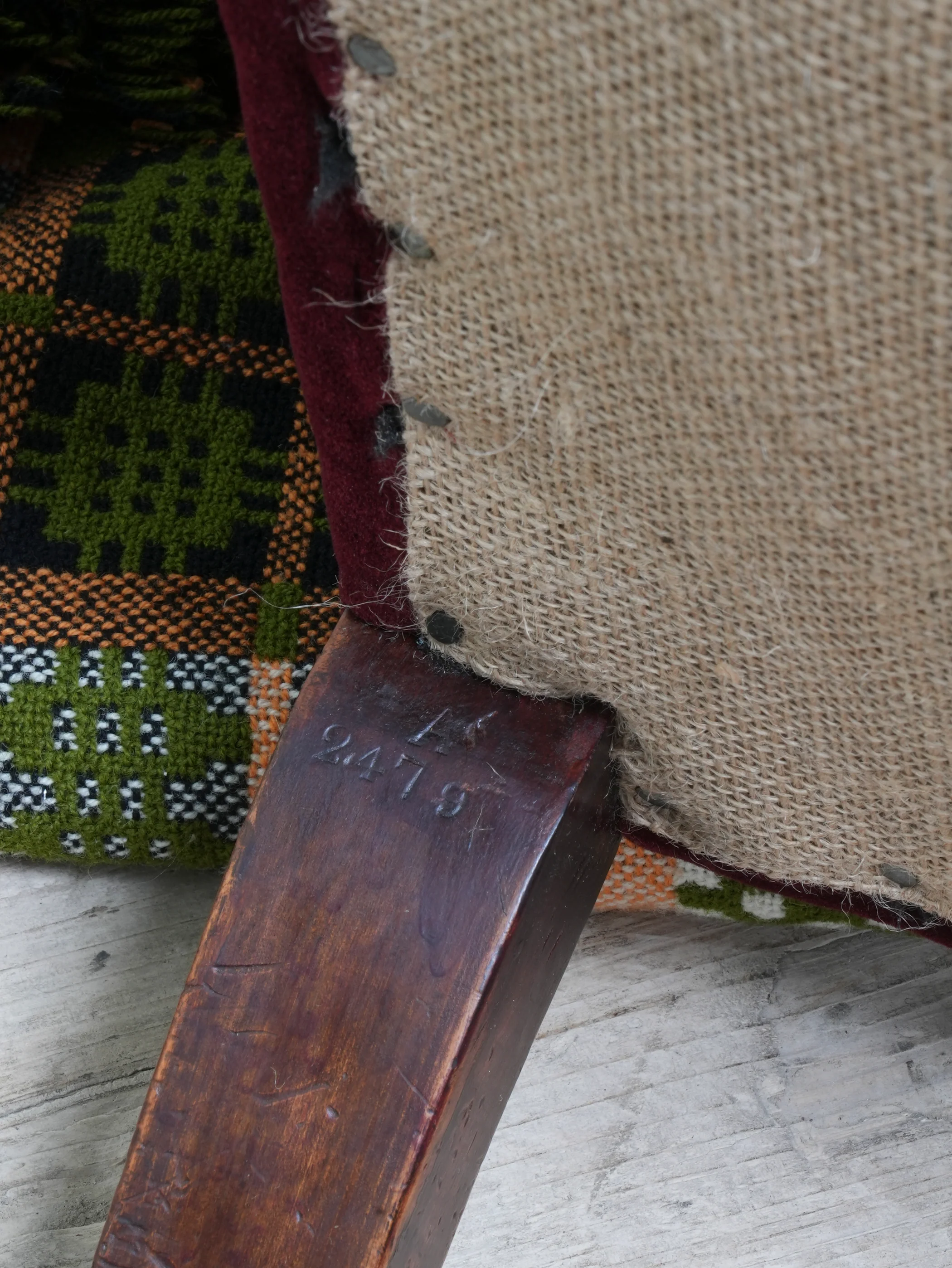 A Howard & Sons Buttoned Back Armchair - Image 12