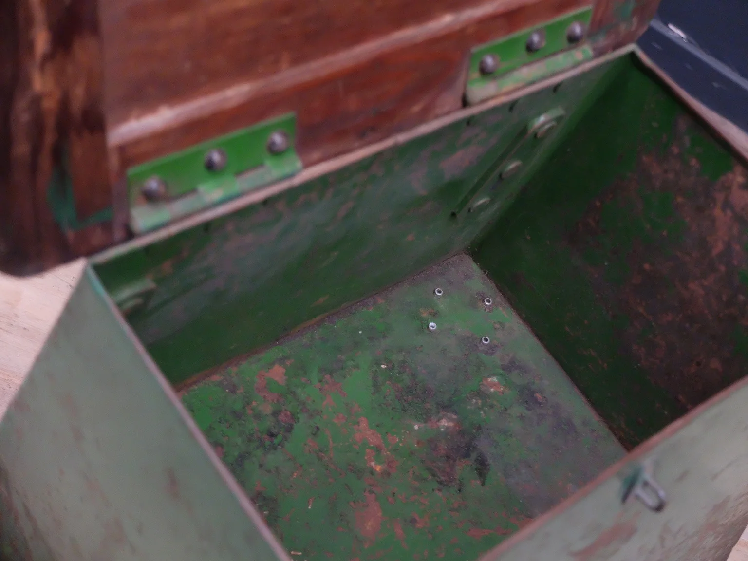 Painted Steel Industrial Chair - Image 6