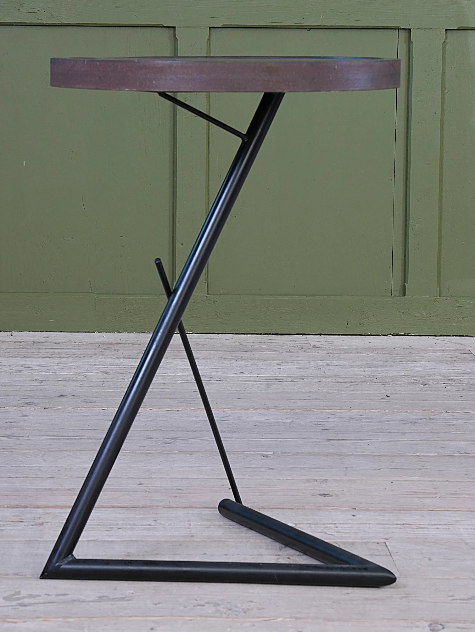 Steel & Oak Side Table