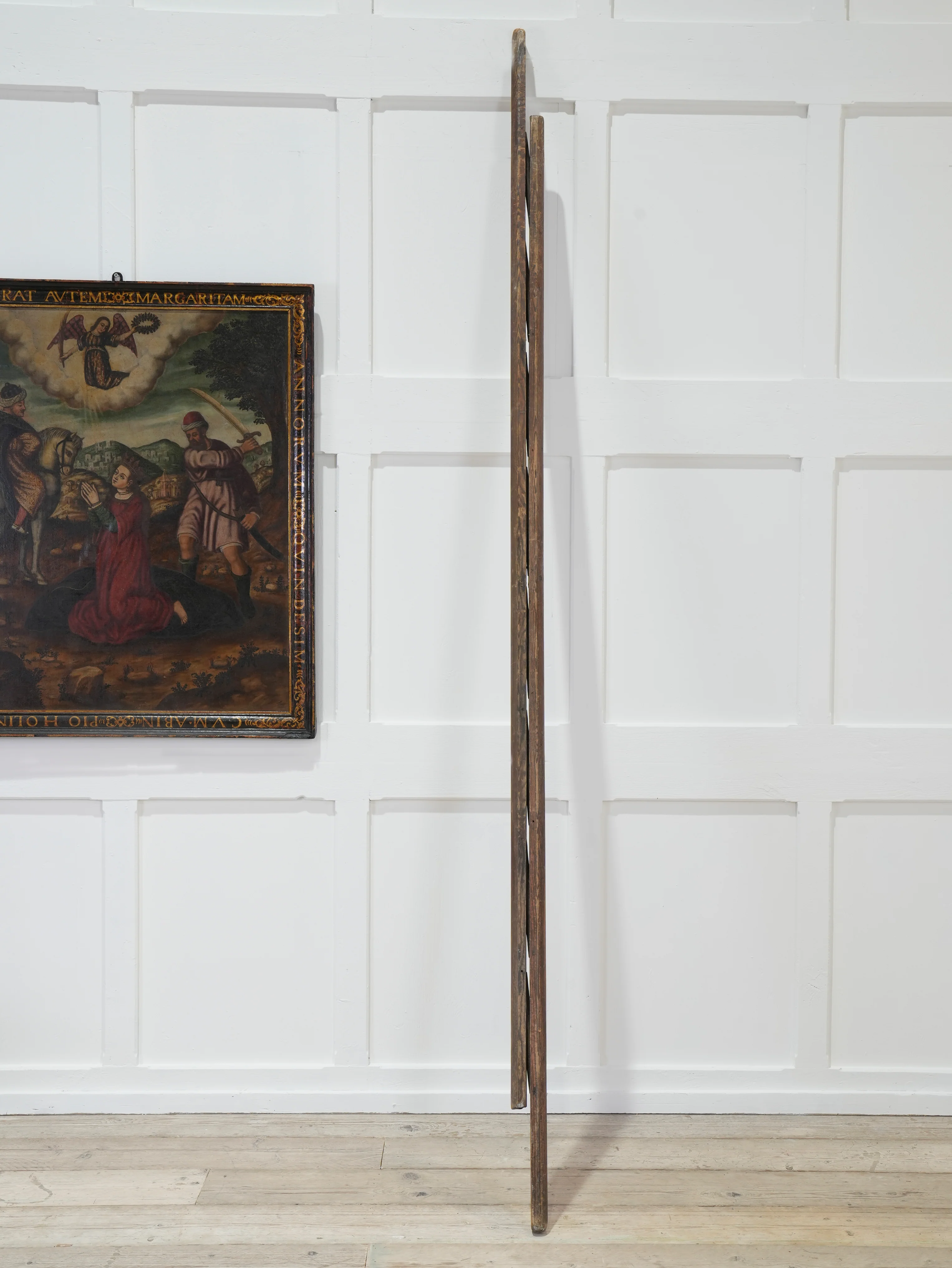 A 19th Century Folding Pole Ladder - Image 10