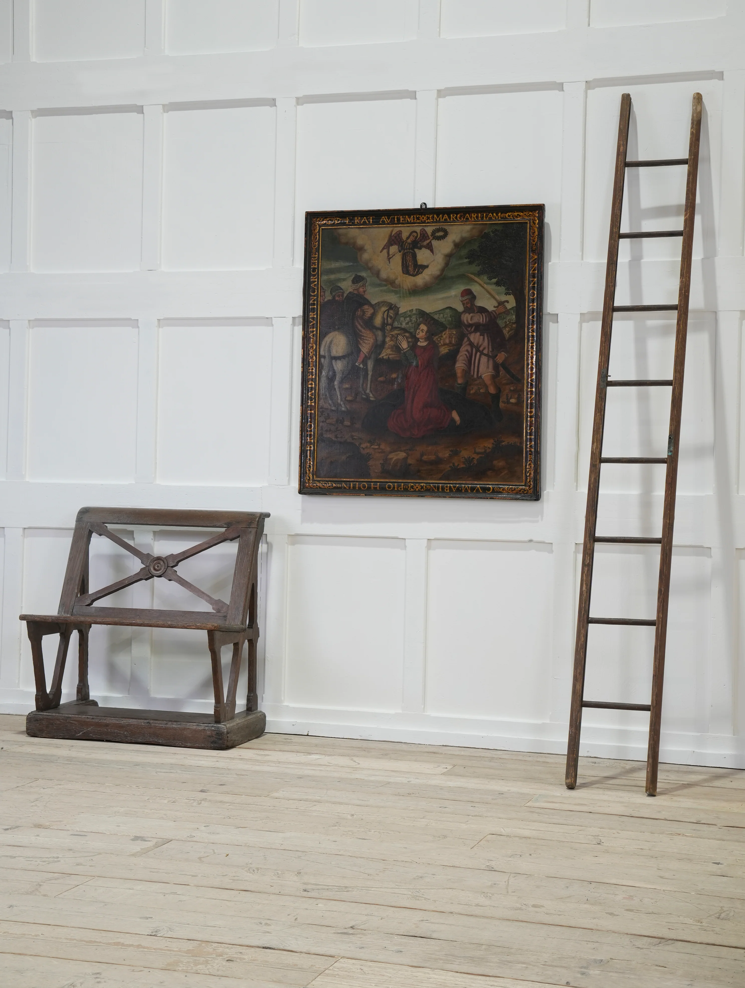 A 19th Century Folding Pole Ladder - Image 13