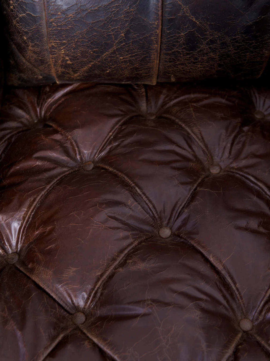 Buttoned Leather Armchair - Image 5