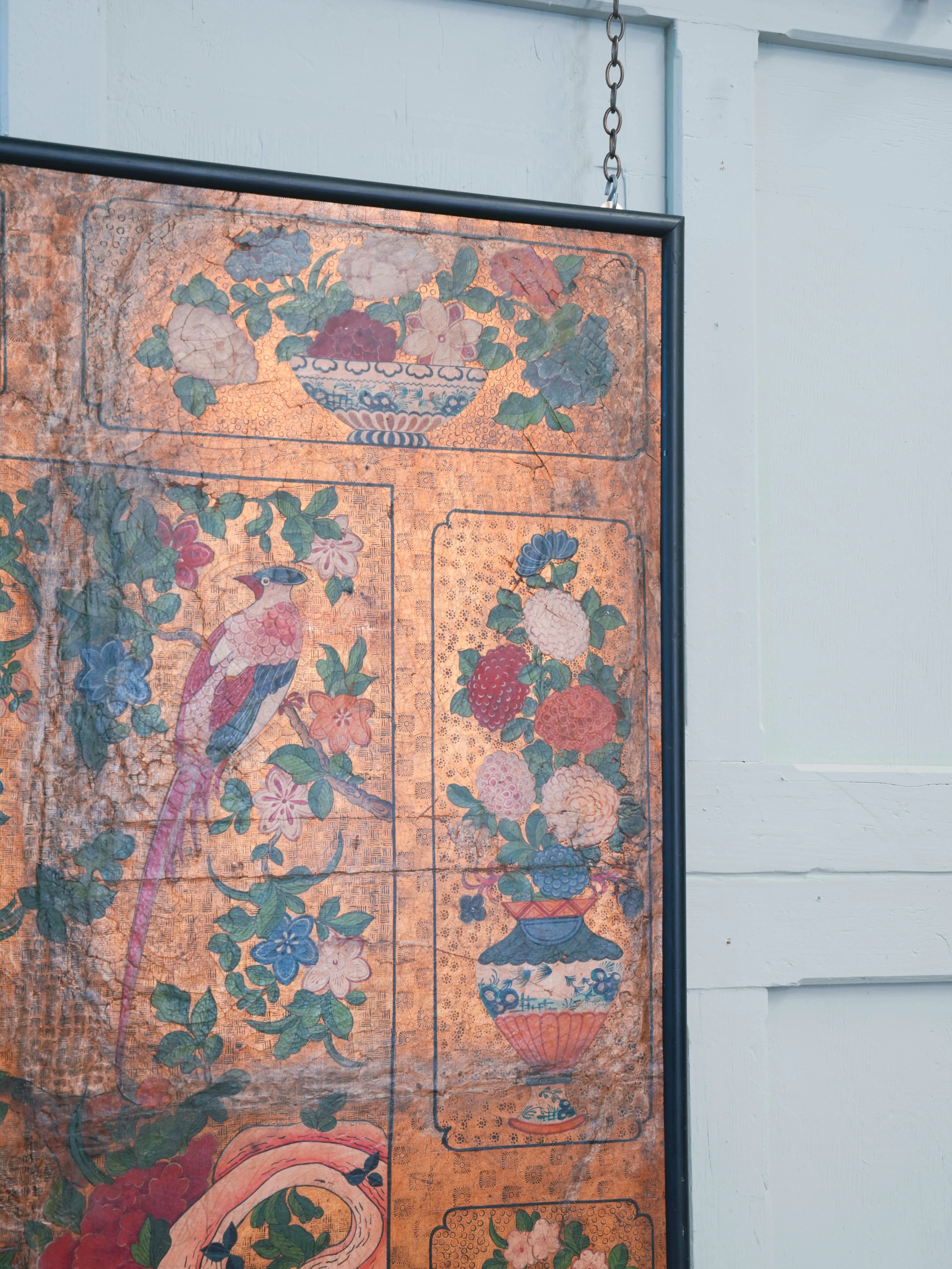 A Pair of Early 18th Century “Japanese” Leather Panels - Image 5