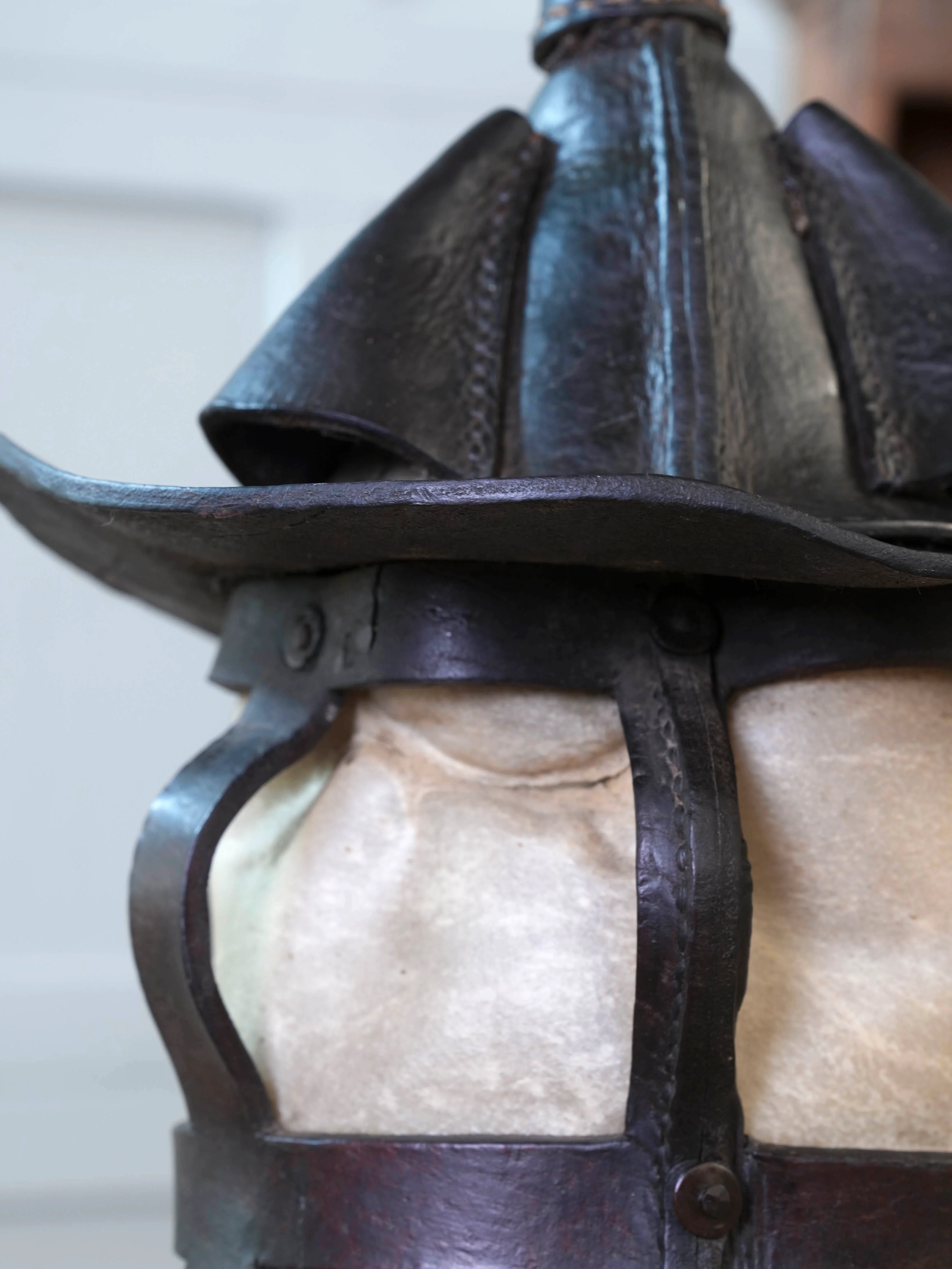 A Leather & Velum Lantern - Image 5