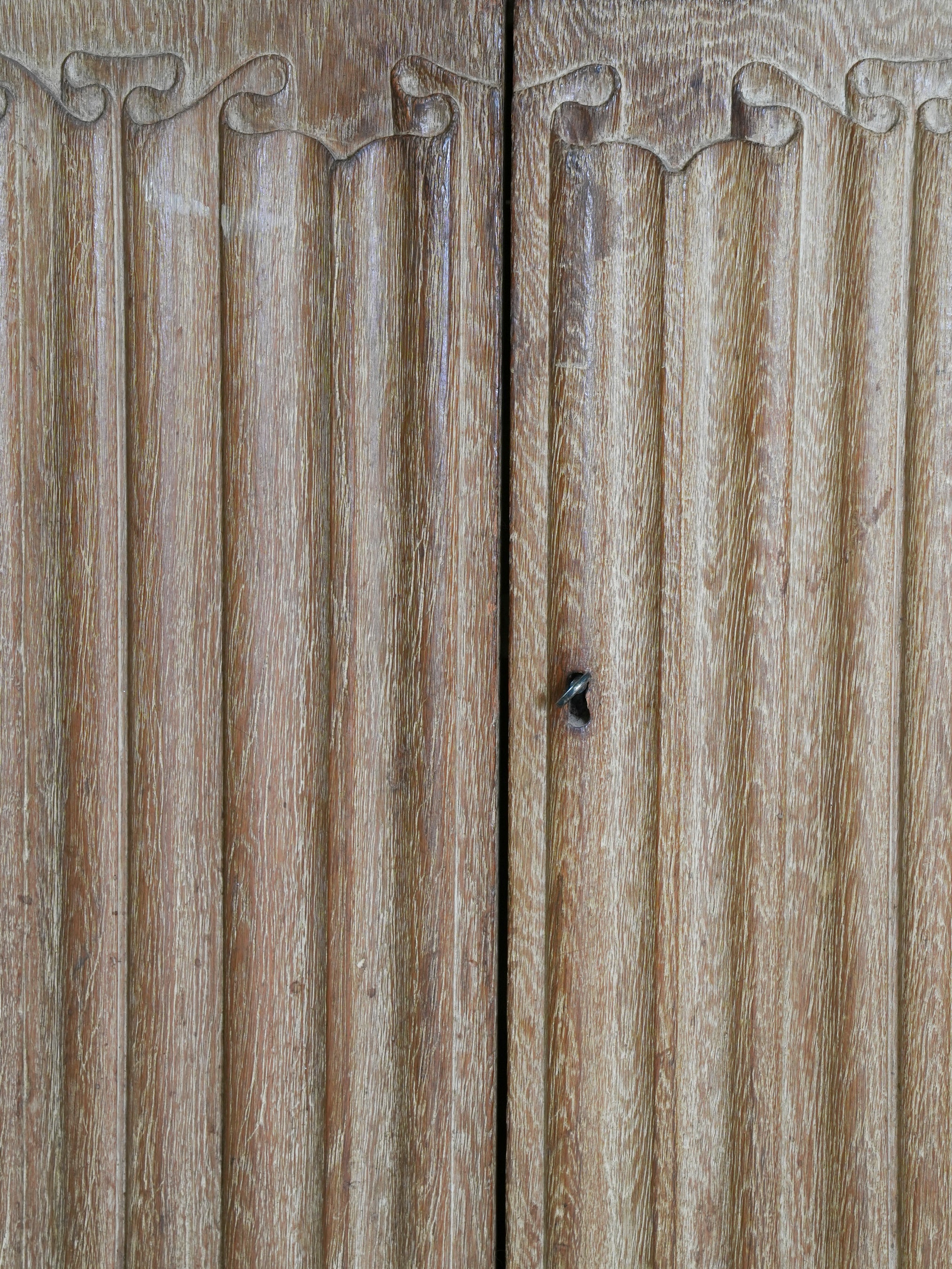 A 19th Century Limed Oak Cupboard or Server - Image 10