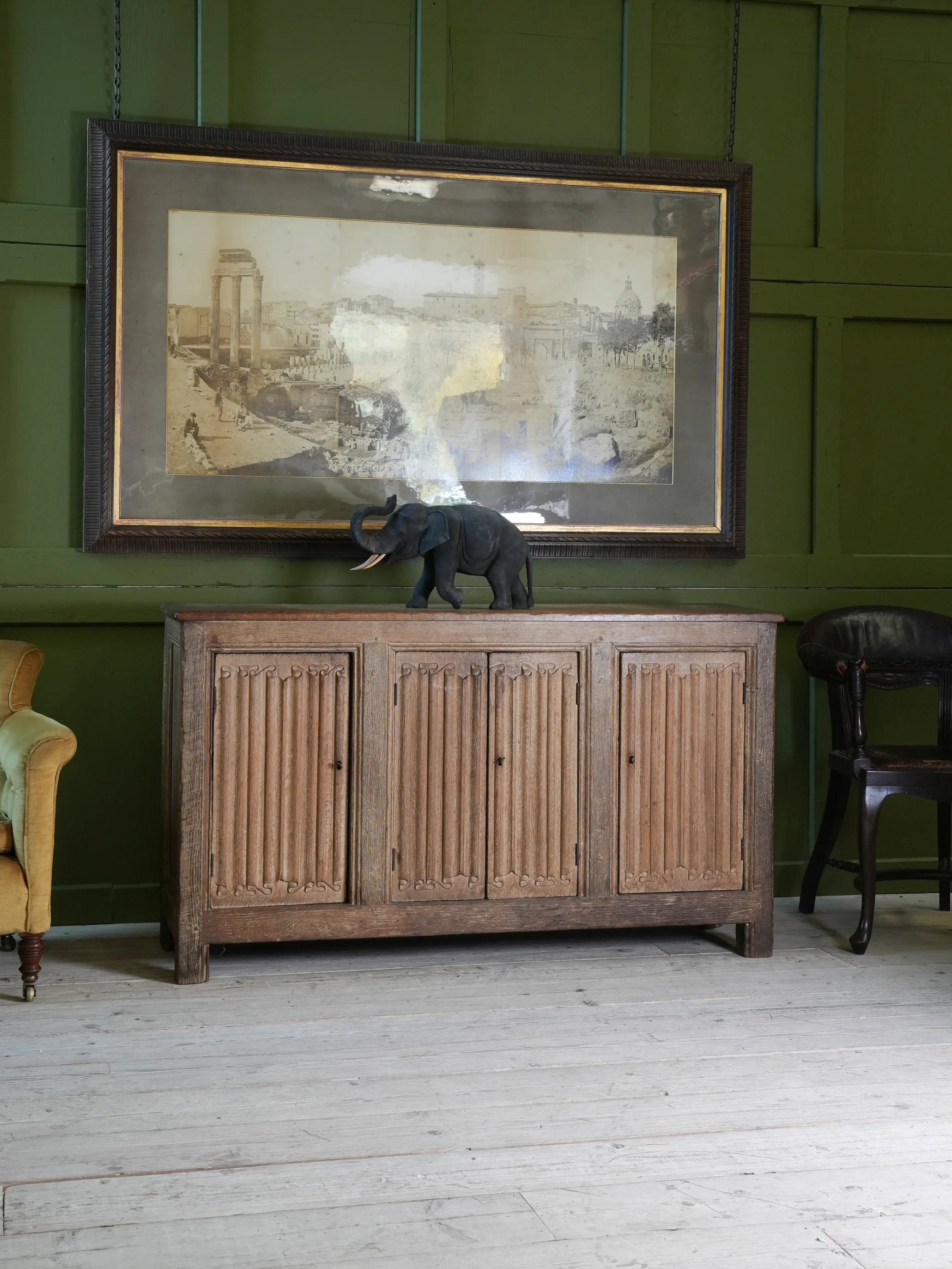 A 19th Century Limed Oak Cupboard or Server - Image 12