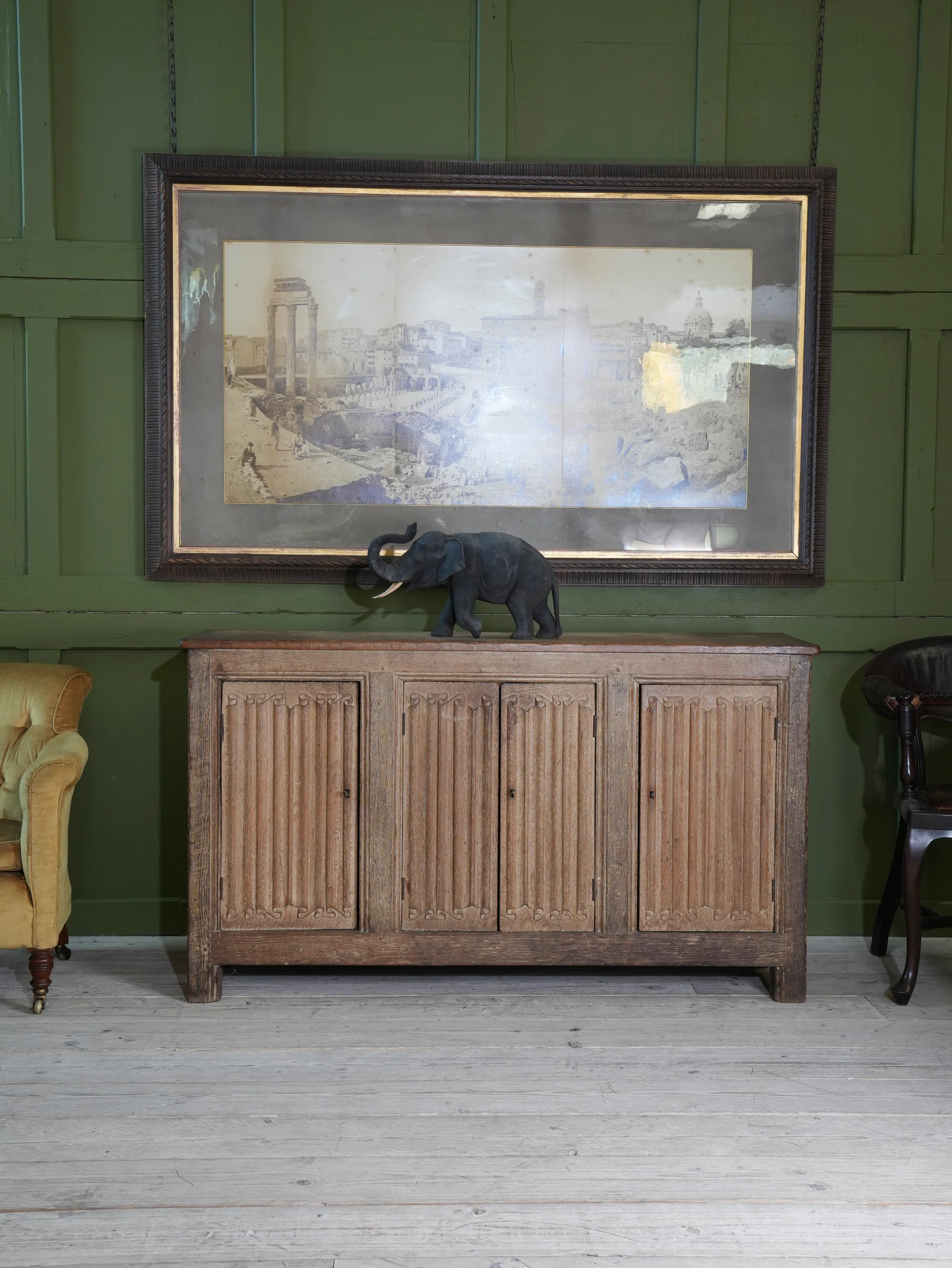 A 19th Century Limed Oak Cupboard or Server - Image 13