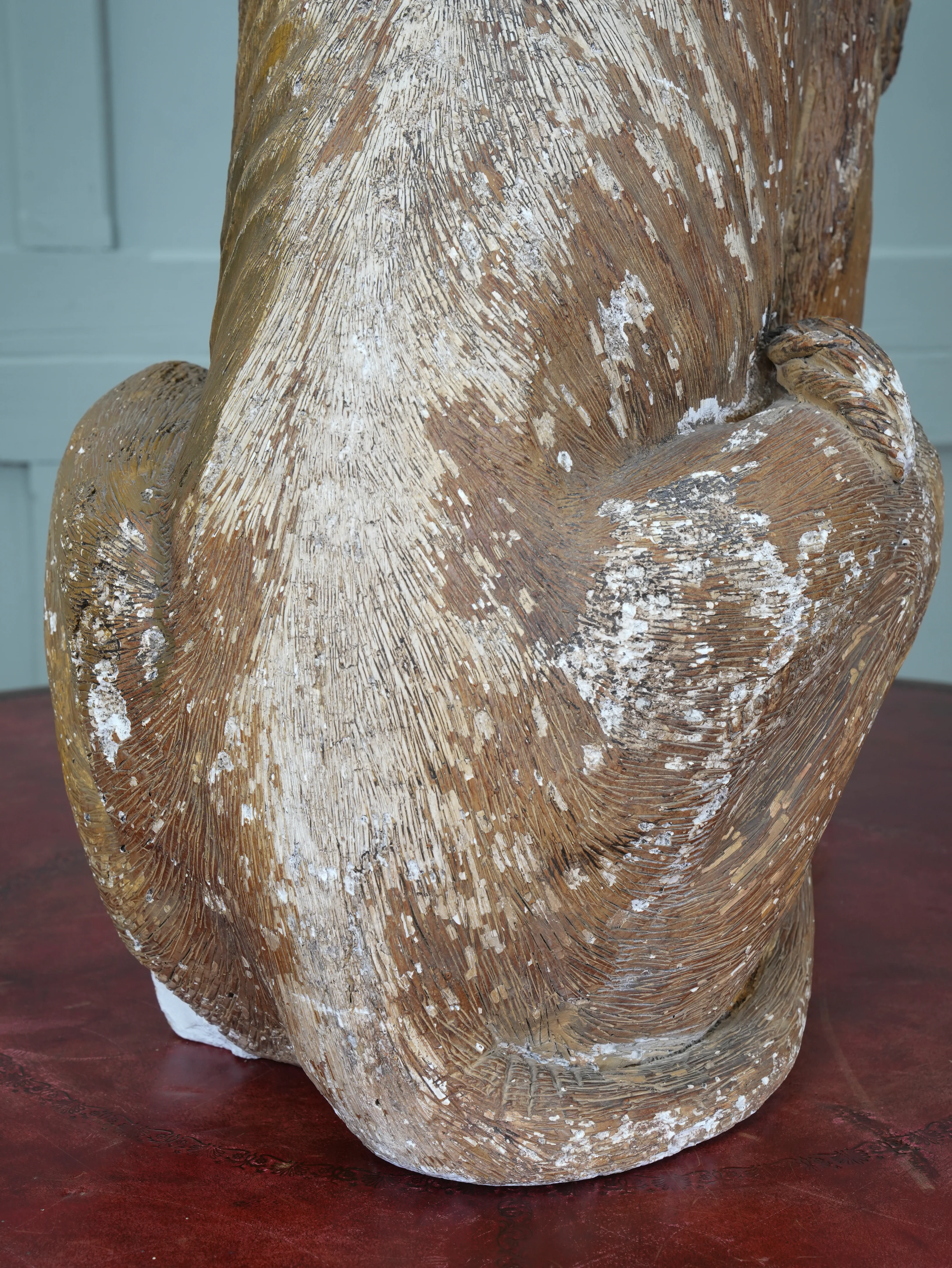 A Painted Plaster Seated Lion - Image 16