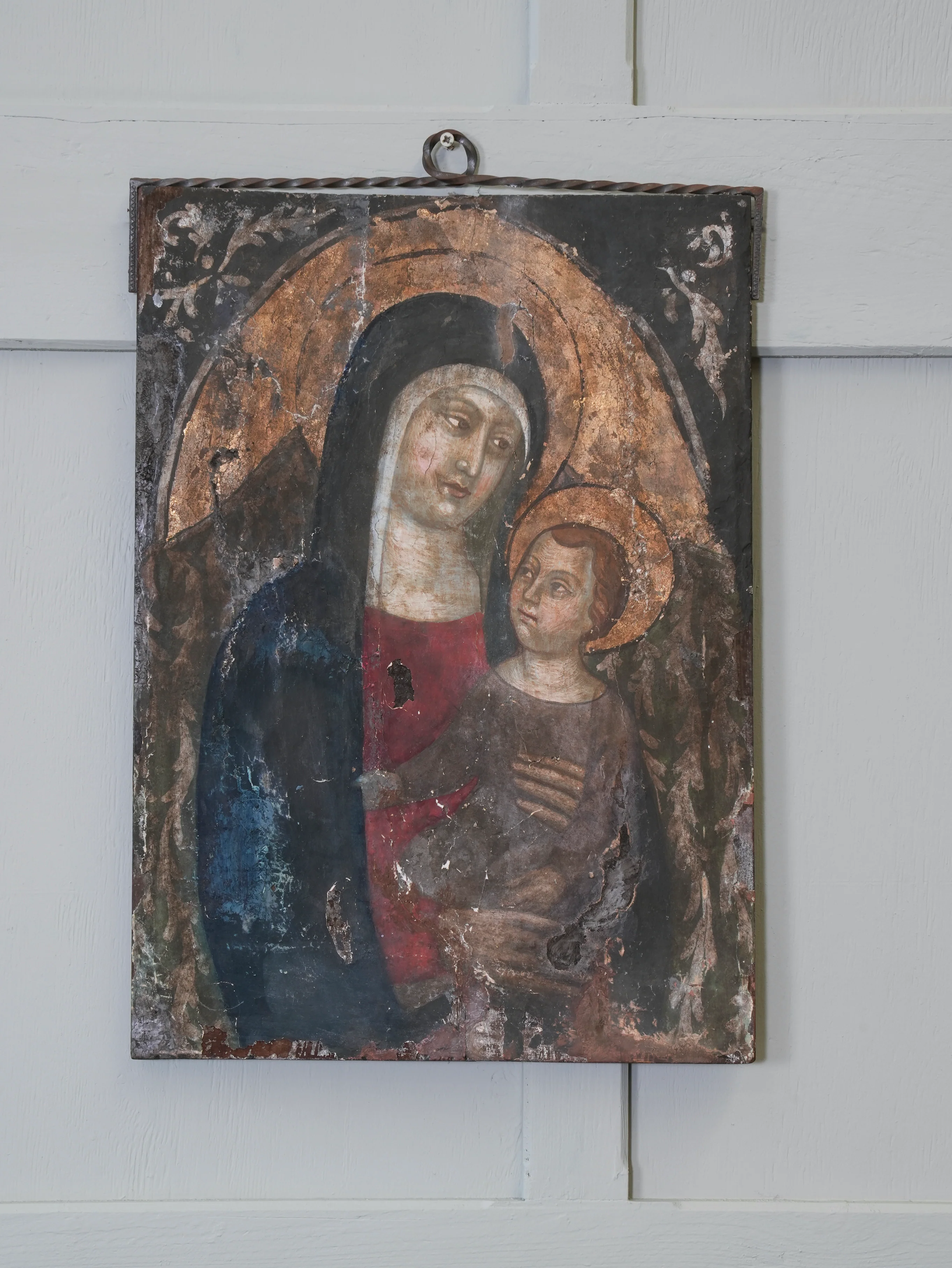 A 17th Century Italian Madonna & Child on Board - Image 3