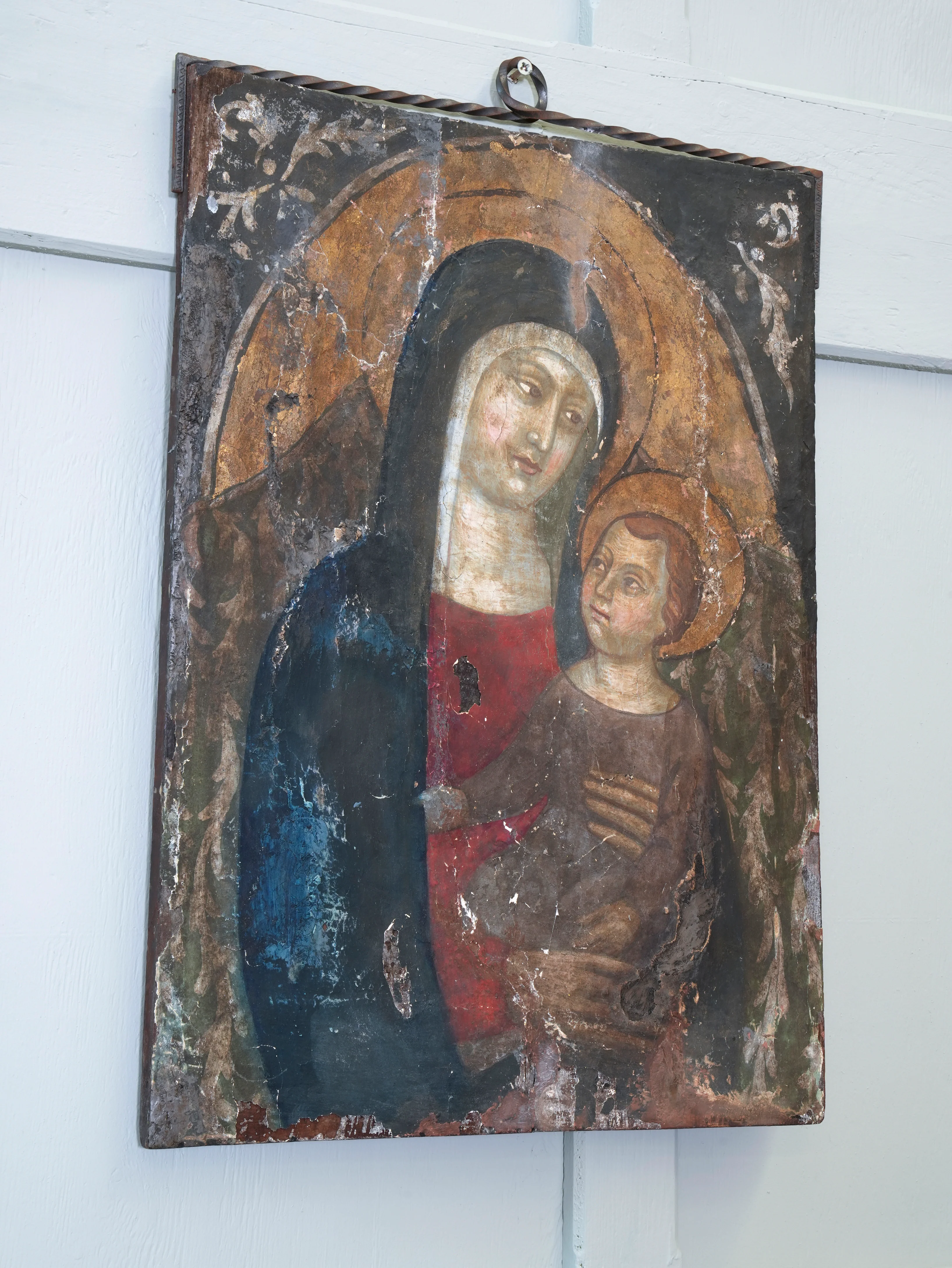 A 17th Century Italian Madonna & Child on Board - Image 8