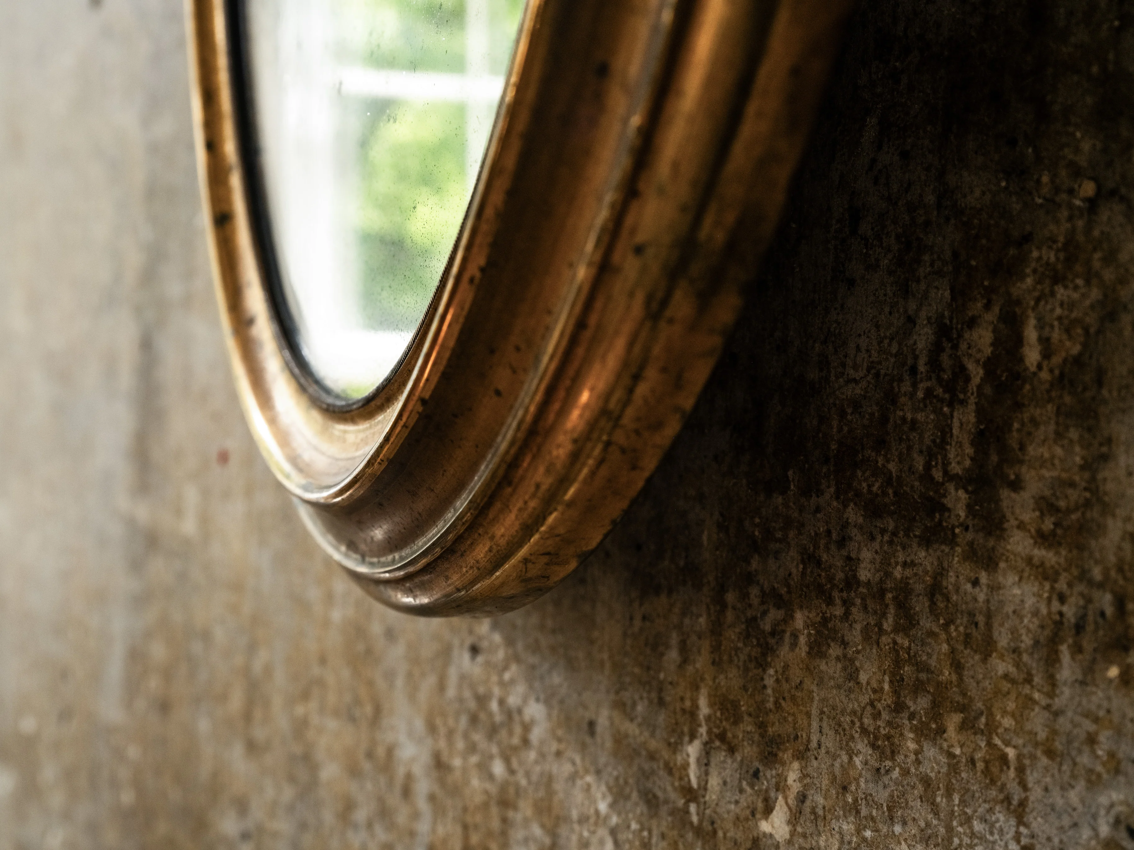19th Century Brass Mirror - Image 4