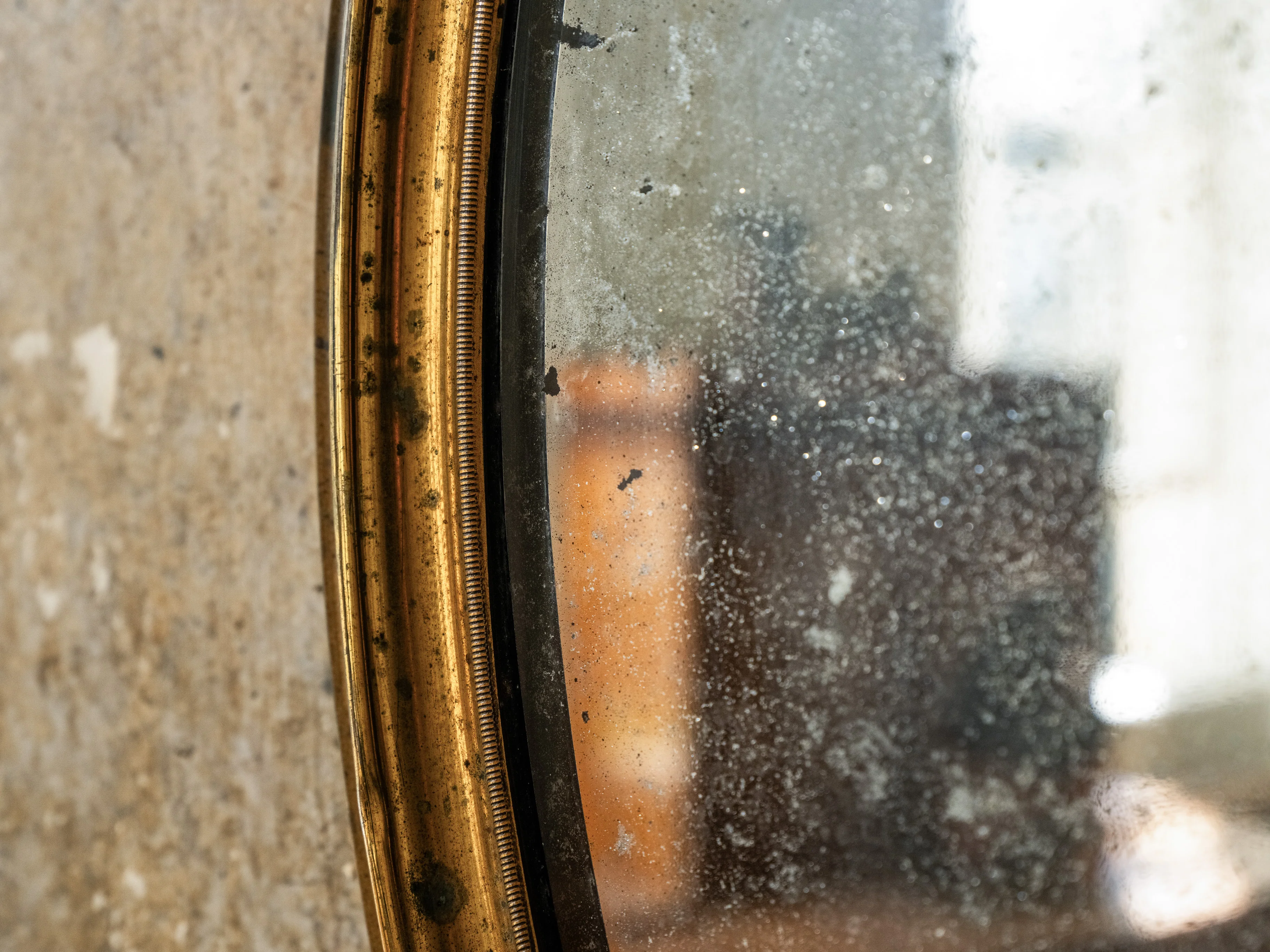19th Century Brass Mirror - Image 5