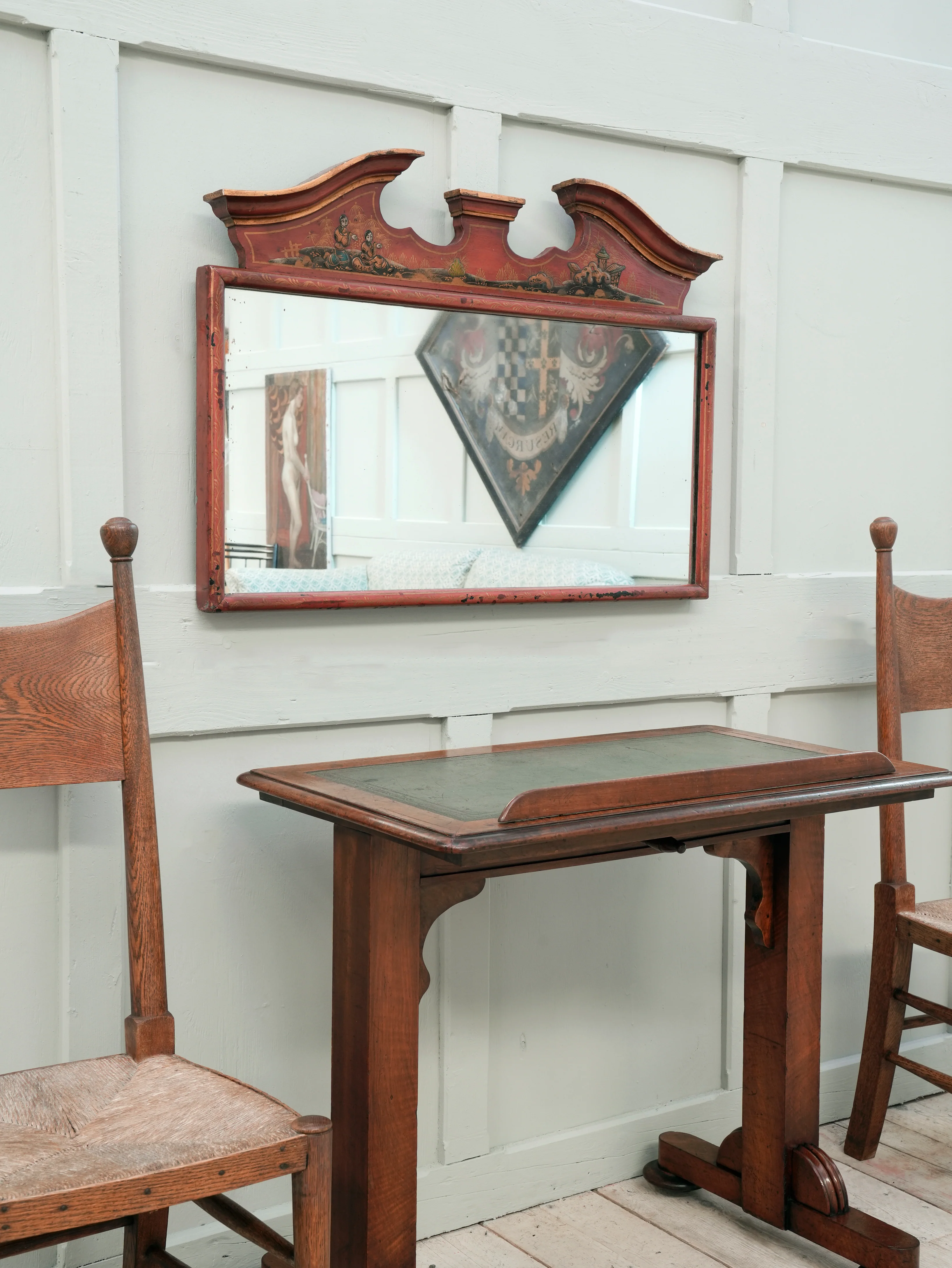 A Late 19th Century Chinoiserie Overmantel Mirror - Image 3