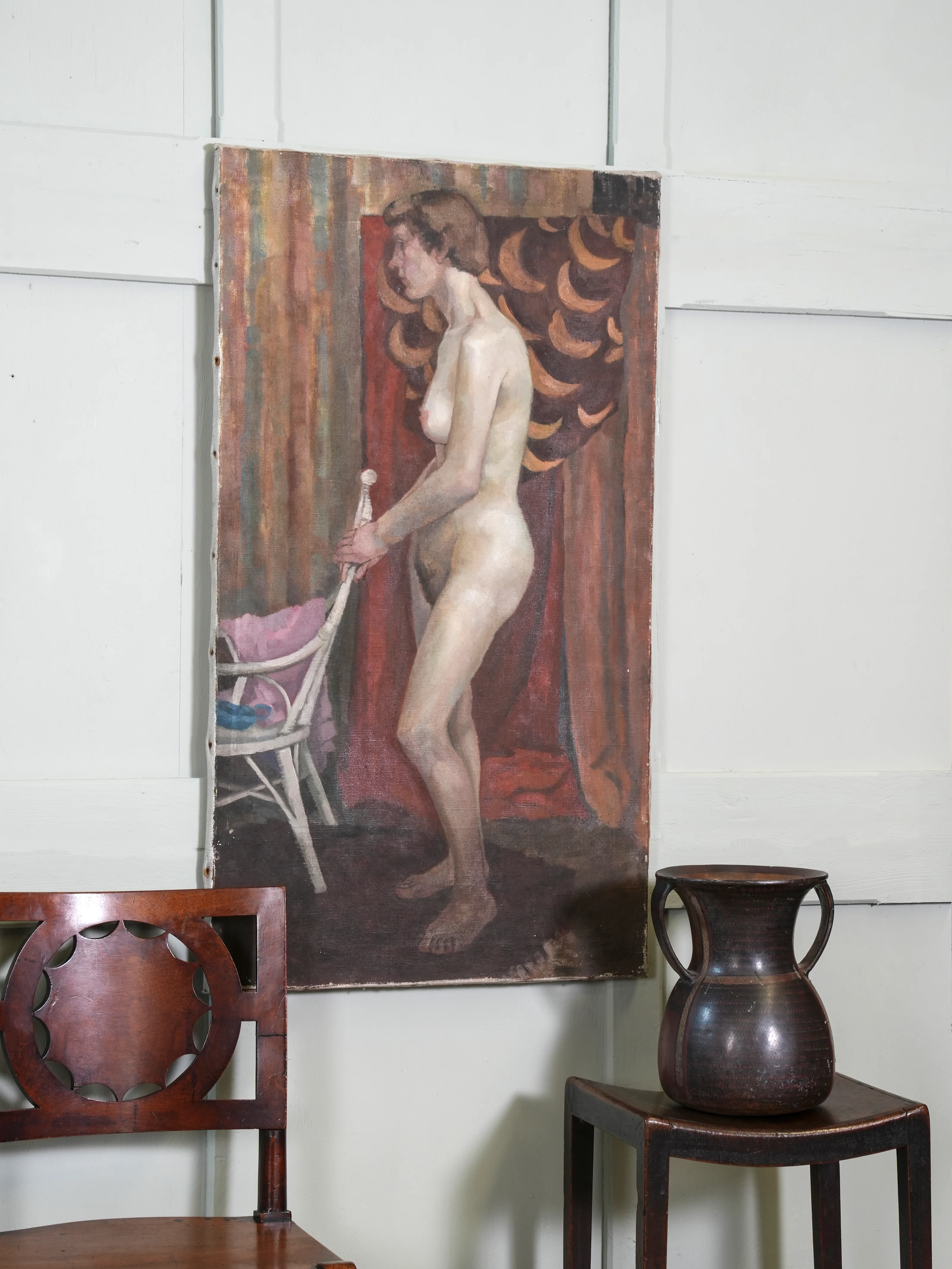 A Female Nude Oil on Canvas - Image 9