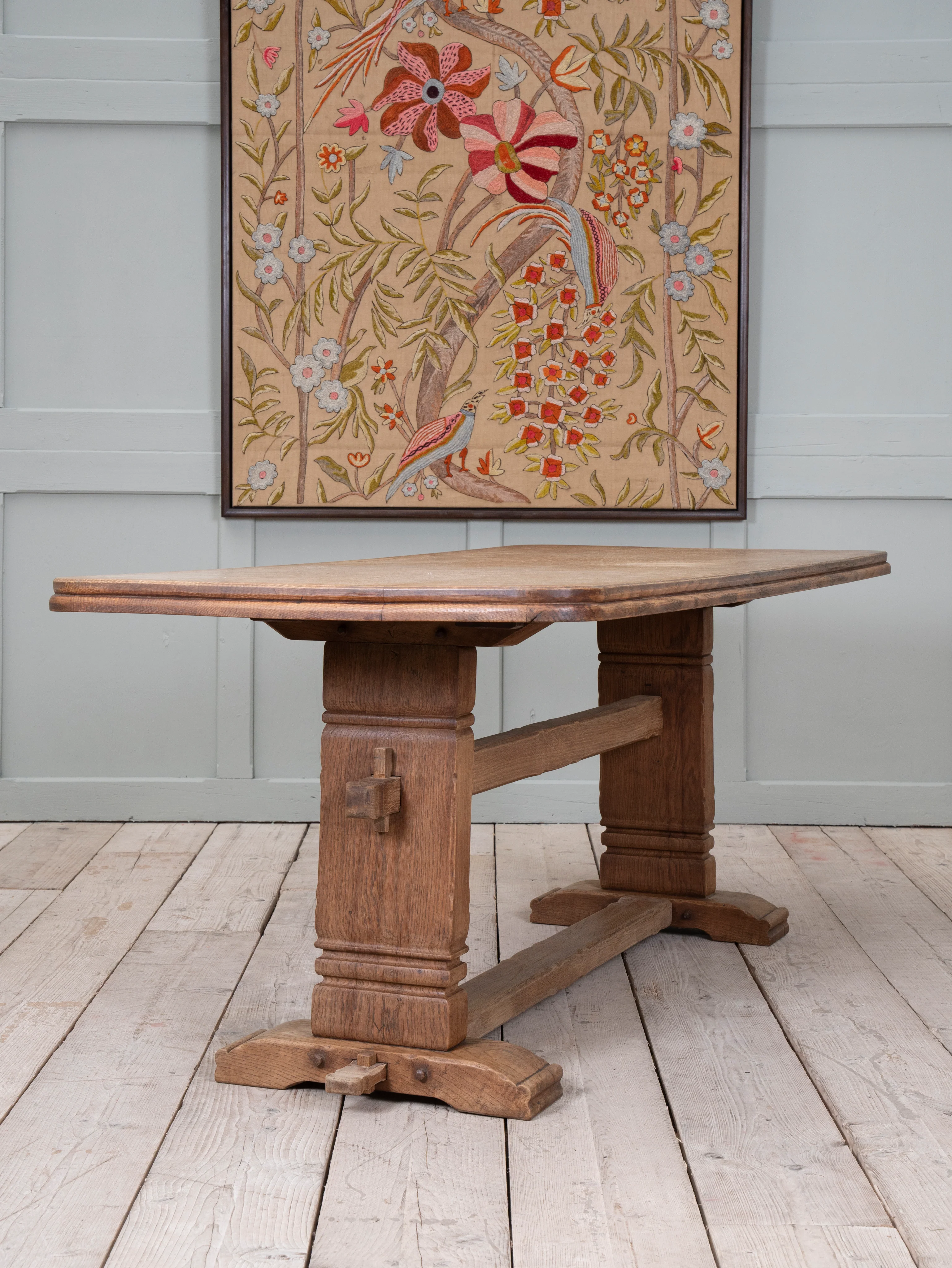 English Oak Arts & Crafts Refectory Table - Image 3