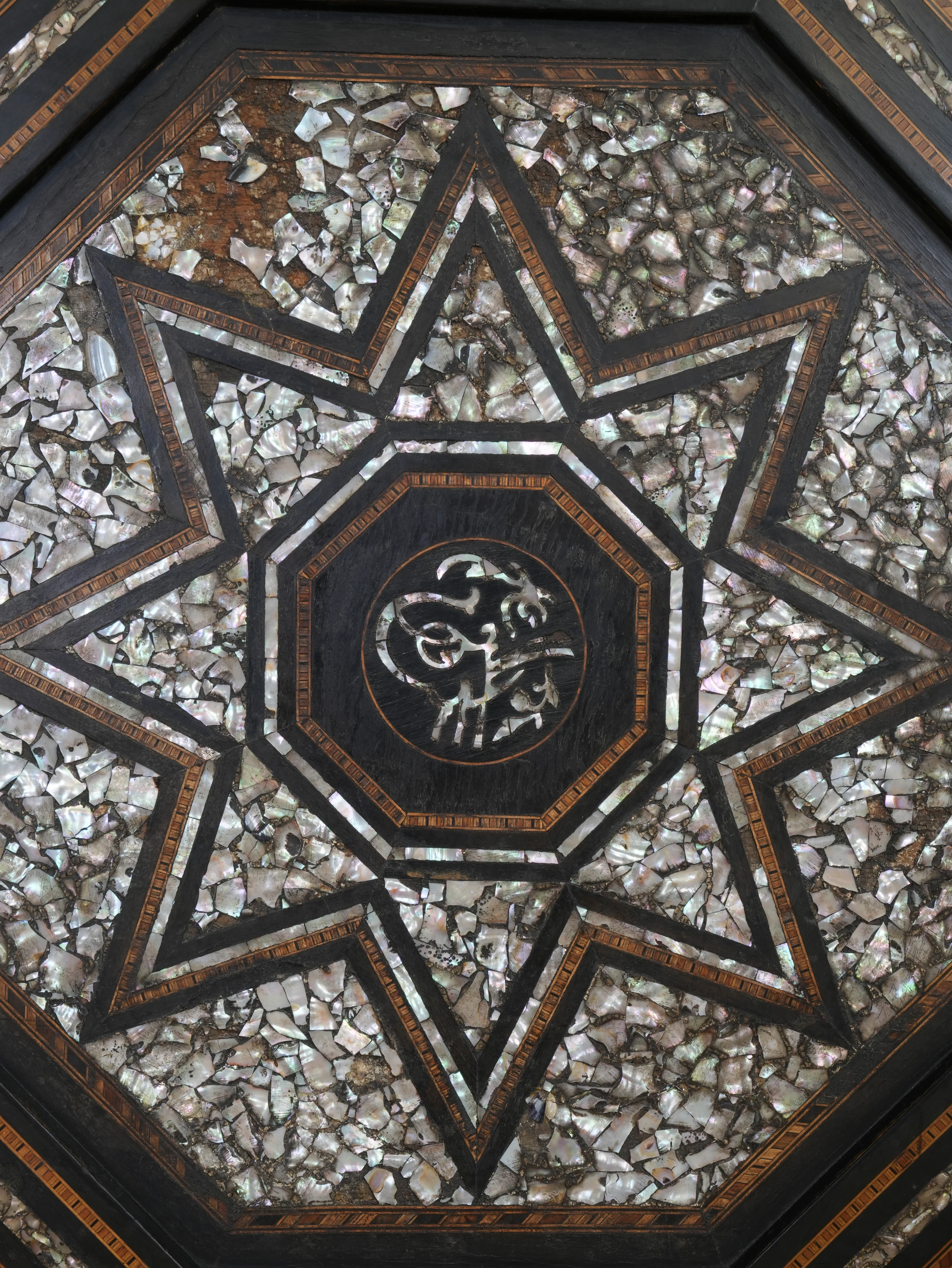 A Large Octagonal Ottoman Occasional Table - Image 8
