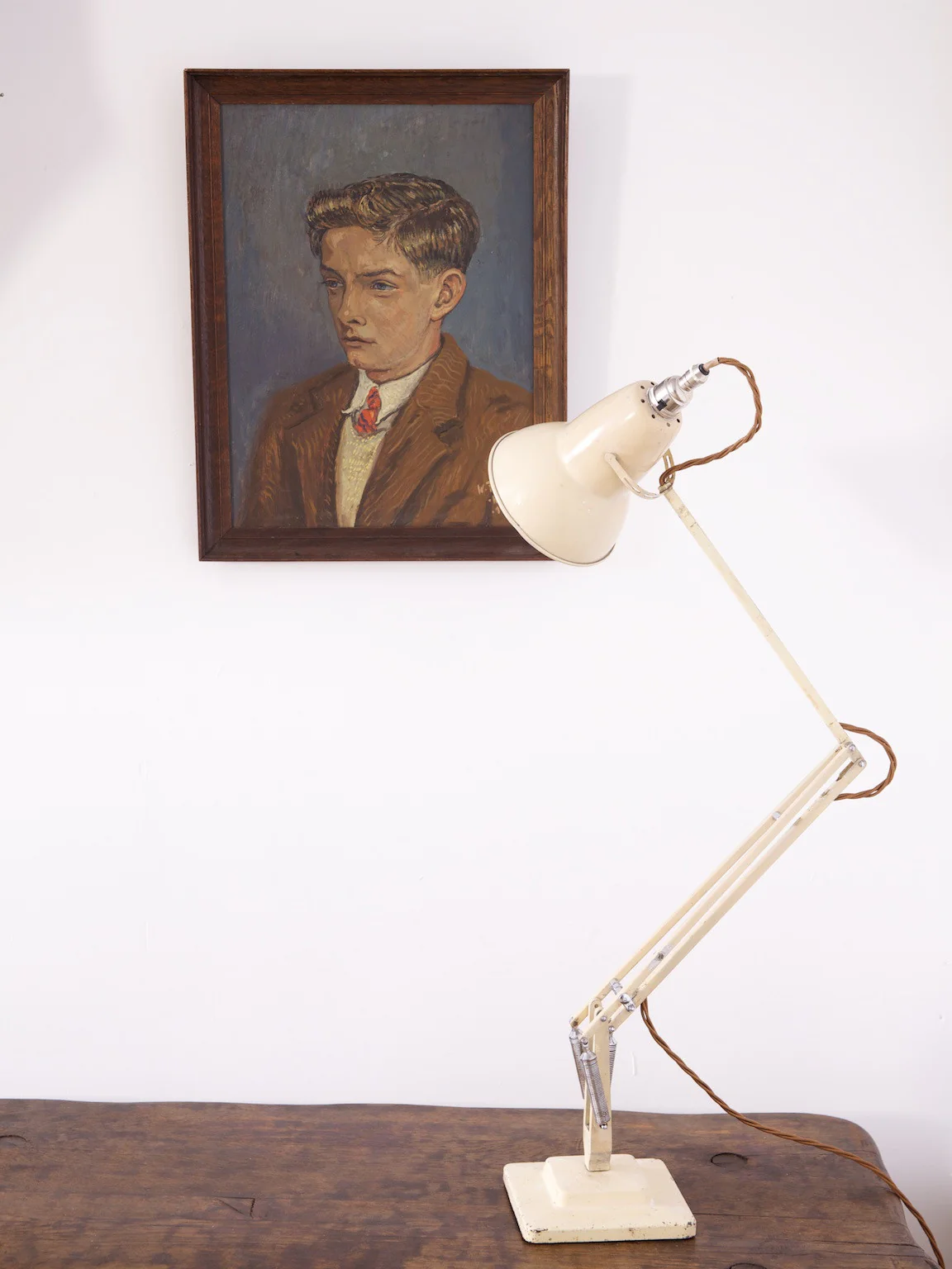 Oil on Board of a Young Man - Image 6