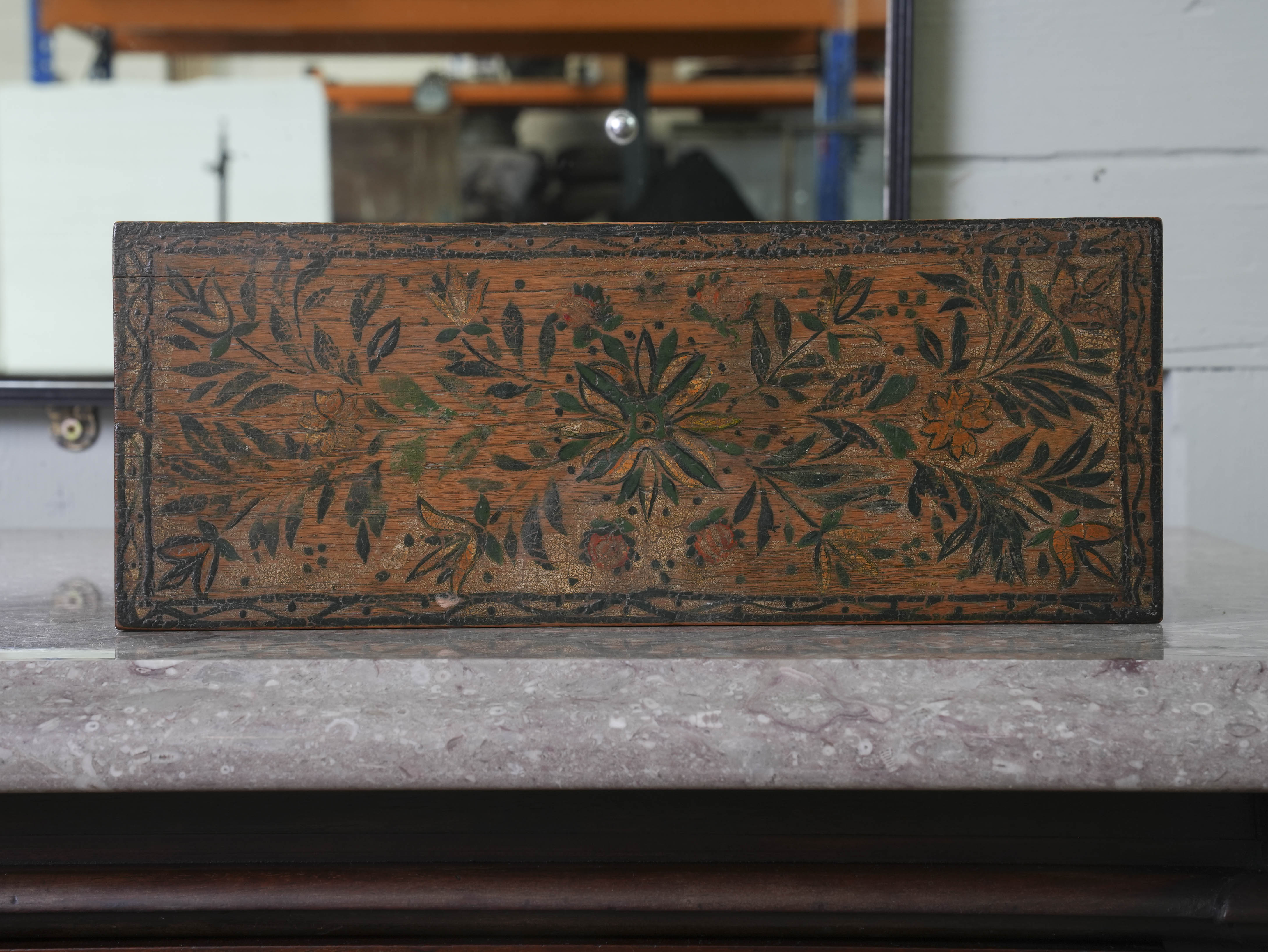 Arts & Crafts Painted Box - Image 10