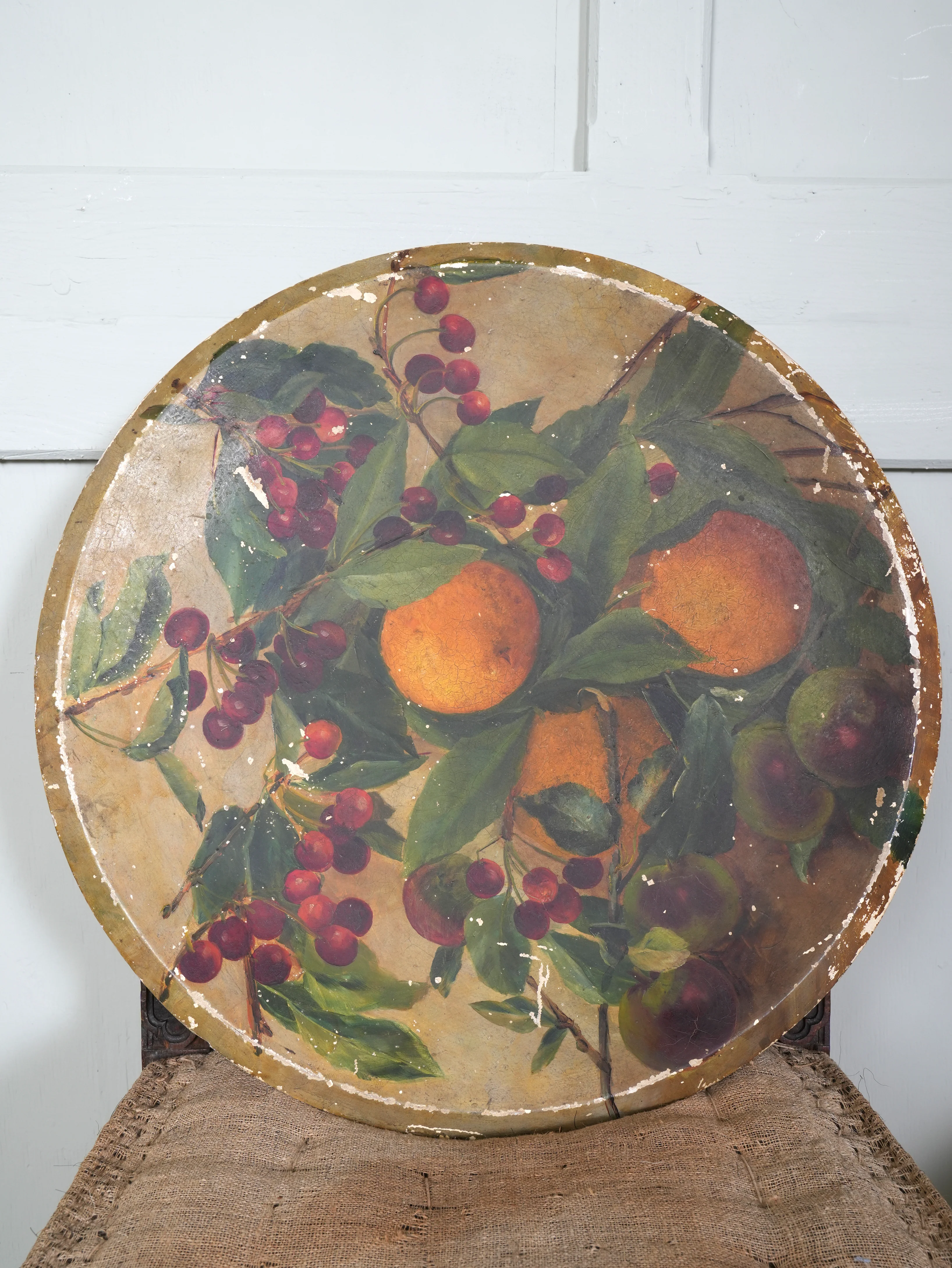 Painted Plaster Platter - Image 2