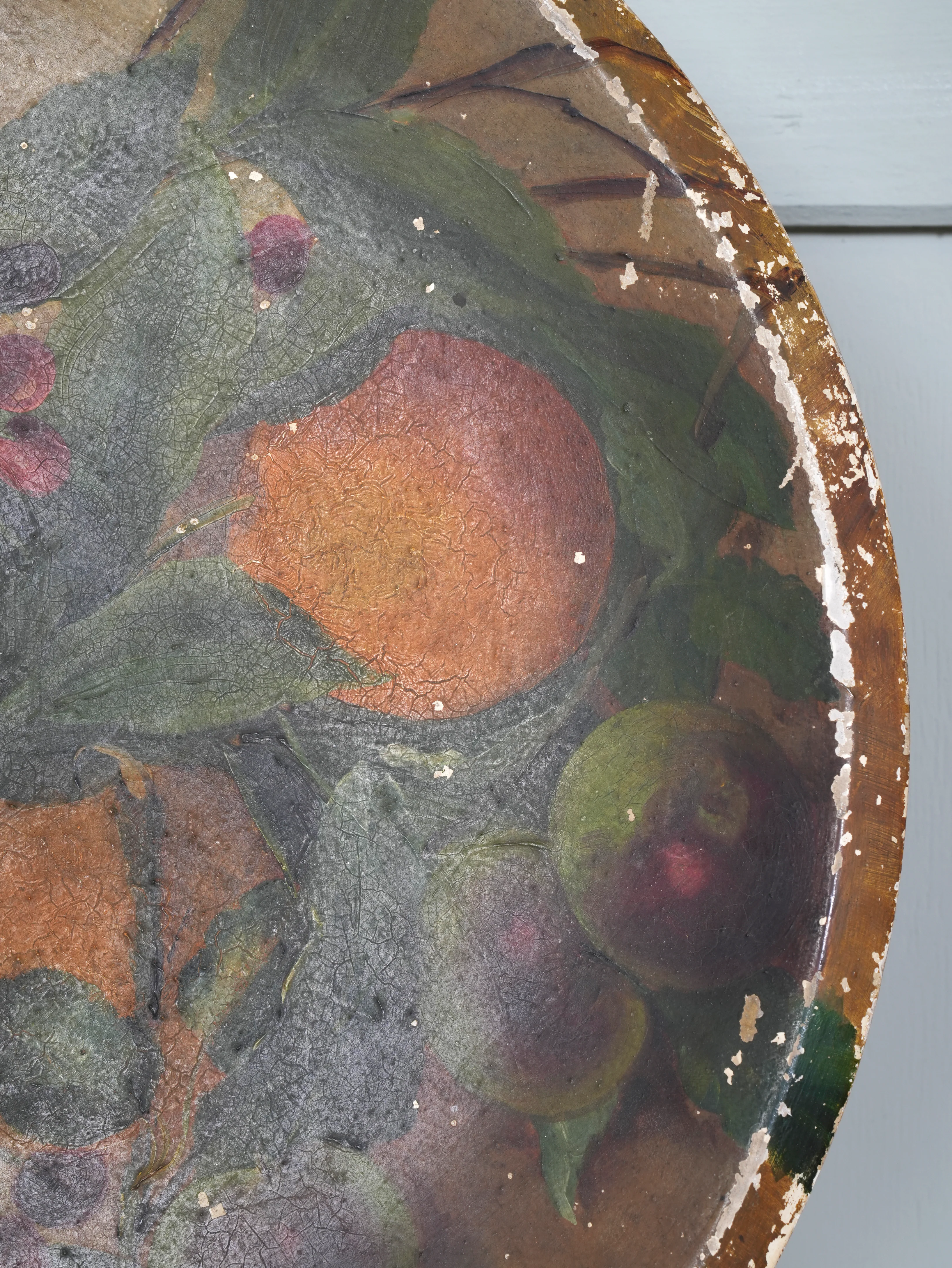 Painted Plaster Platter - Image 4