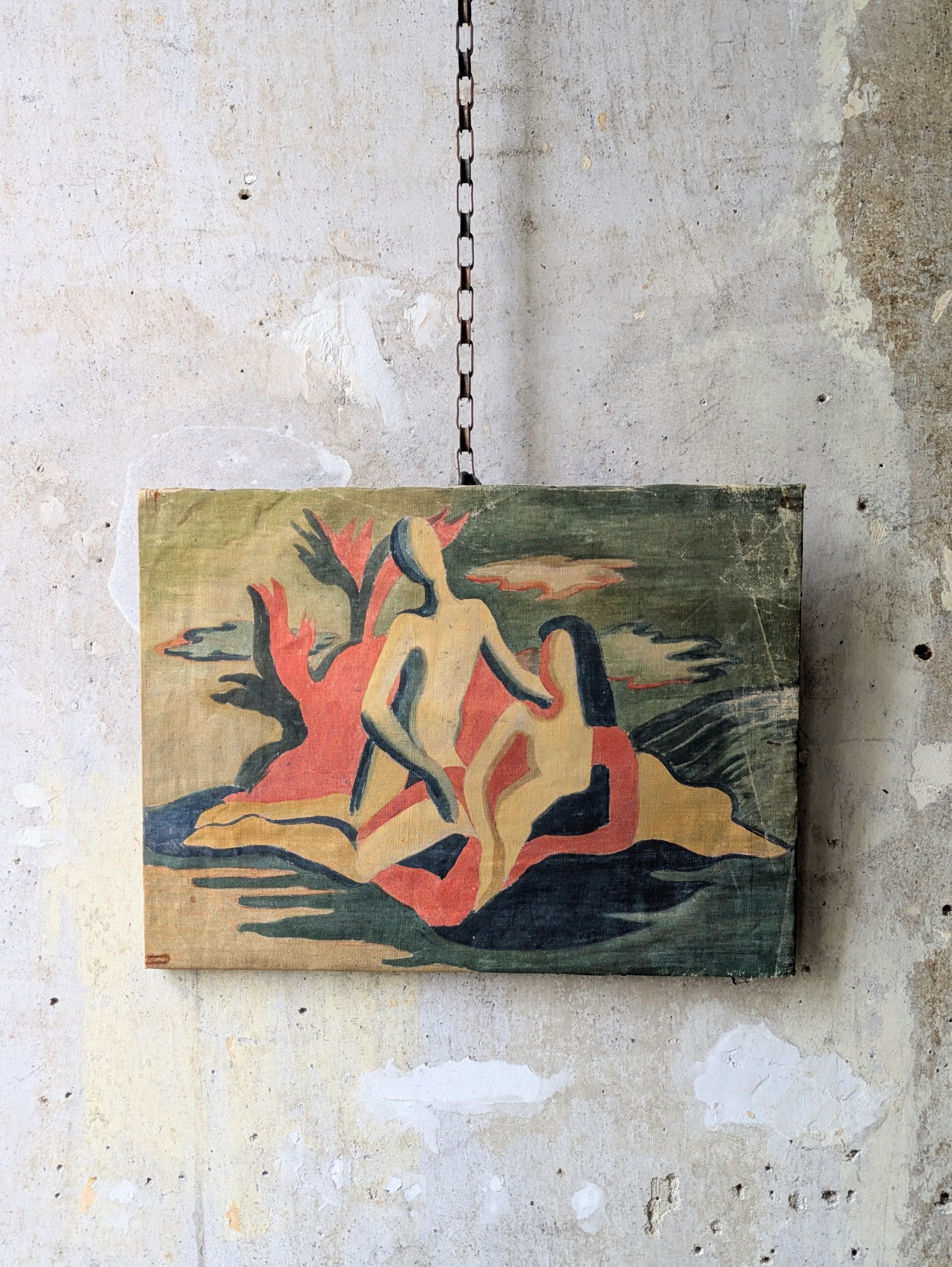 Avant-Garde Oil on Canvas - Image 3