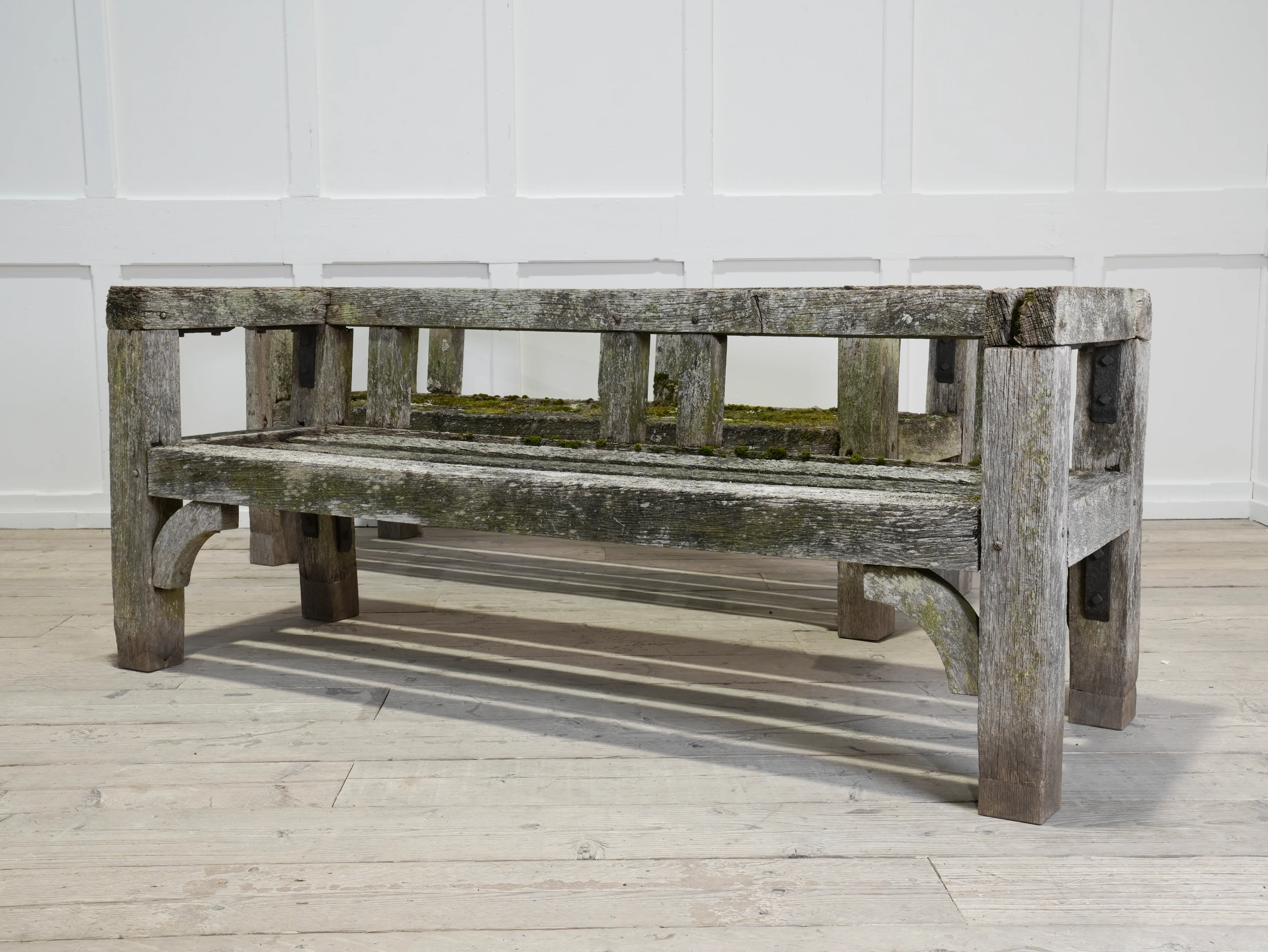 A Pair of Oak Estate Benches - Image 15