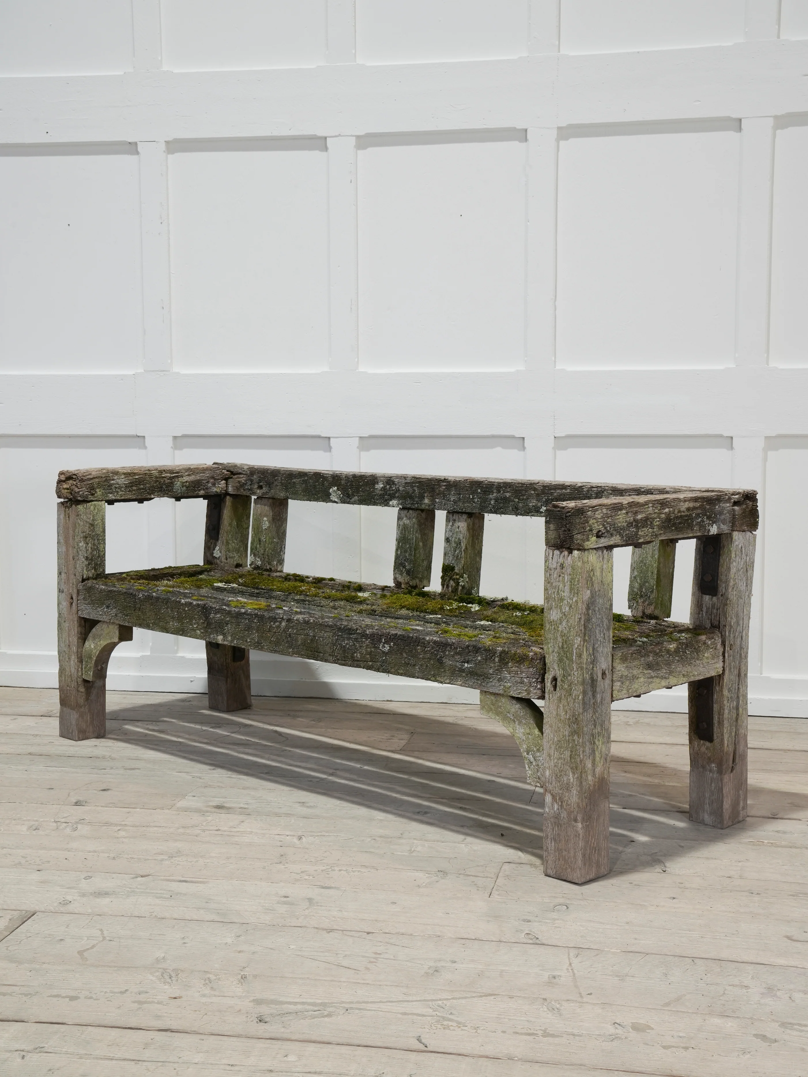 A Pair of Oak Estate Benches - Image 19