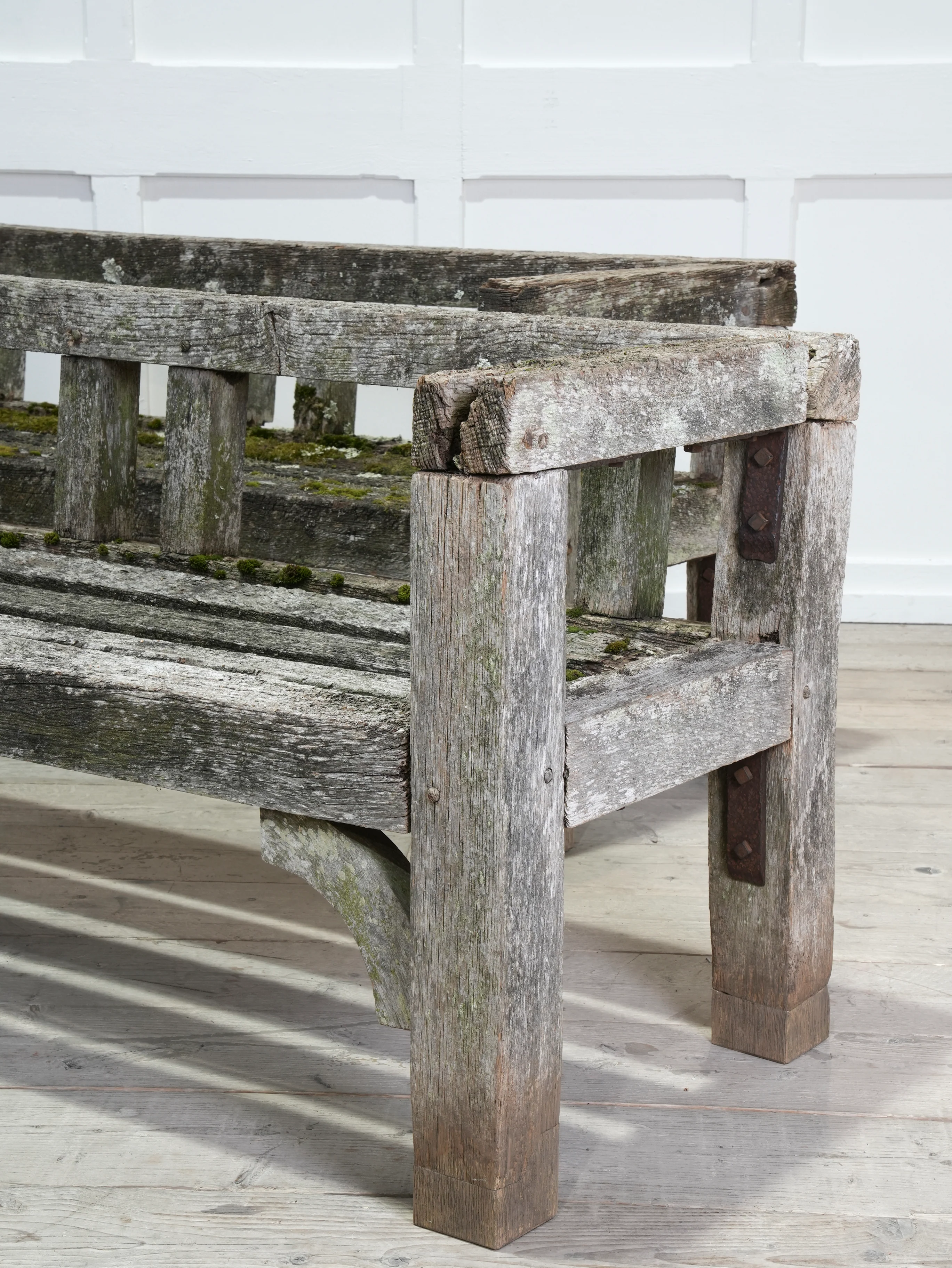 A Pair of Oak Estate Benches - Image 4