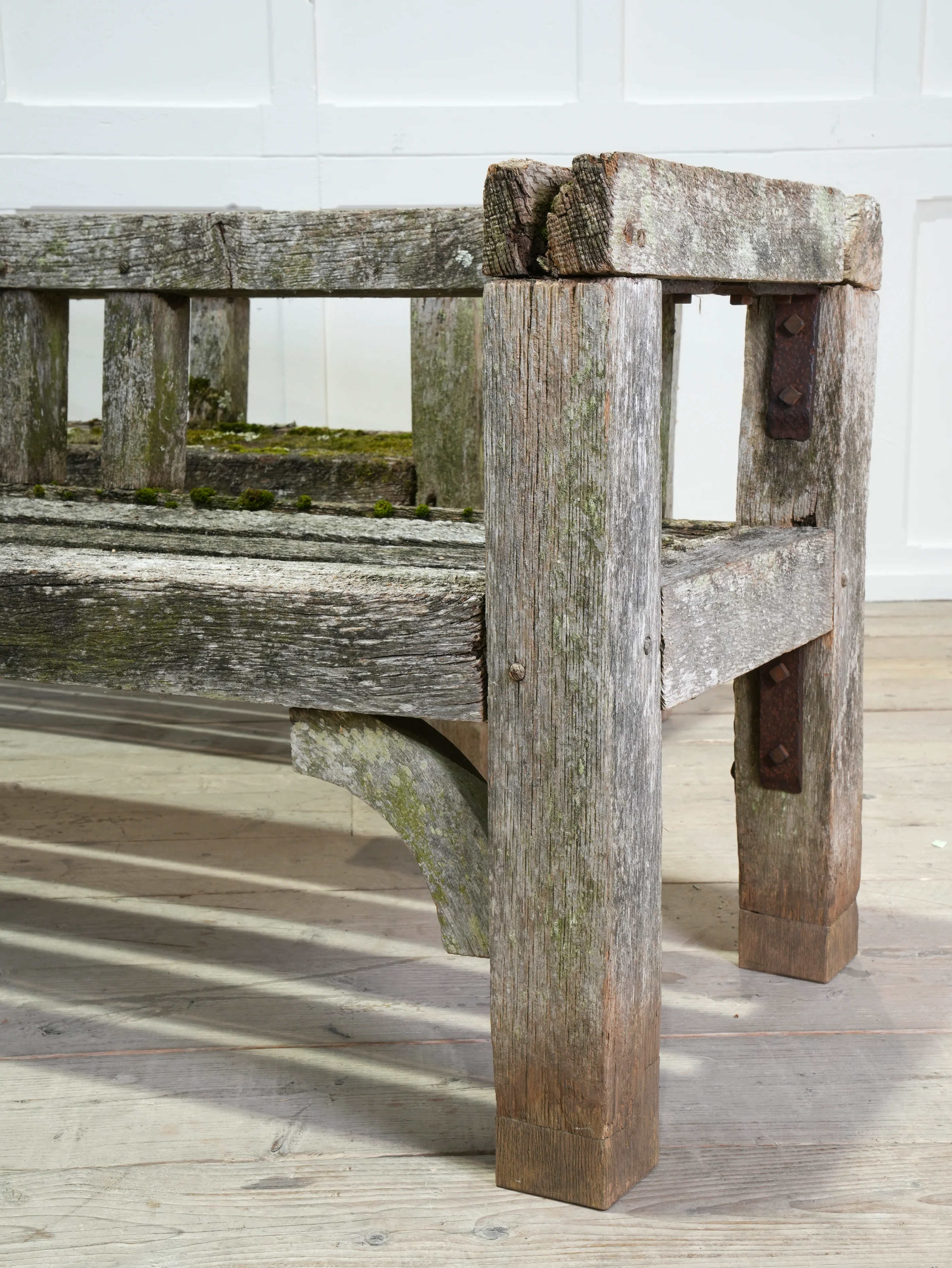 A Pair of Oak Estate Benches - Image 6