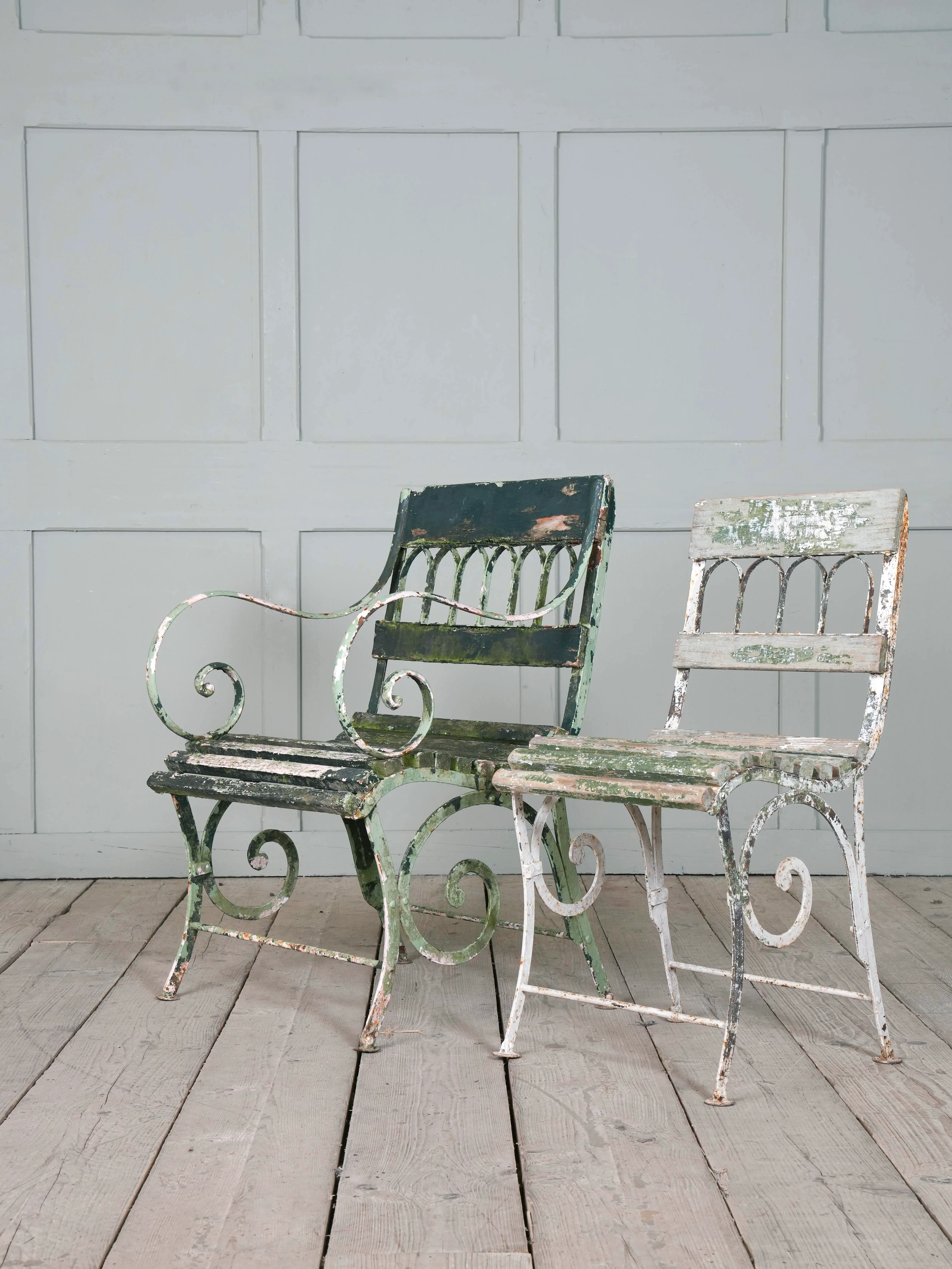 Two Wrought Iron Garden Chairs - Image 4