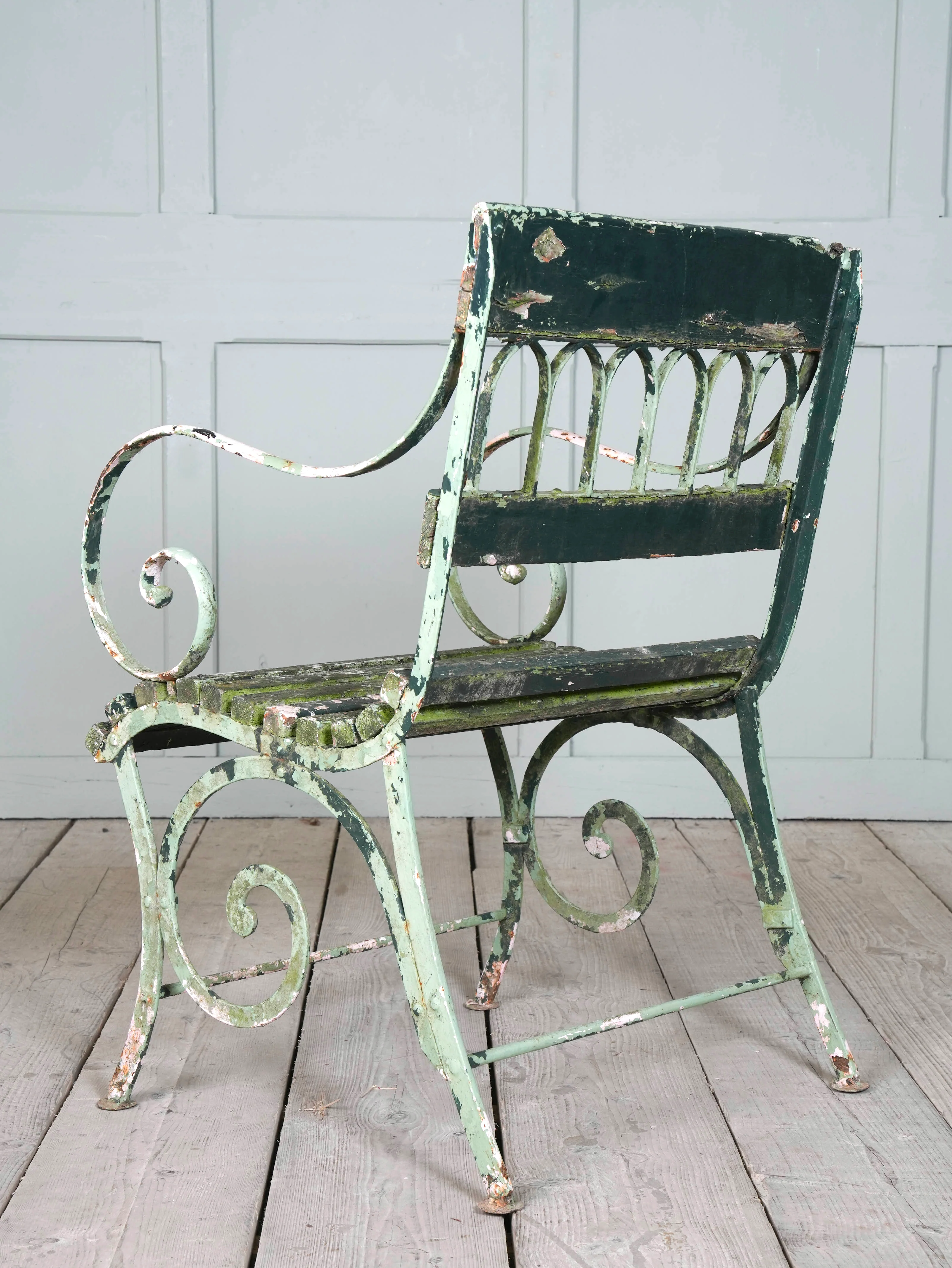 Two Wrought Iron Garden Chairs - Image 6