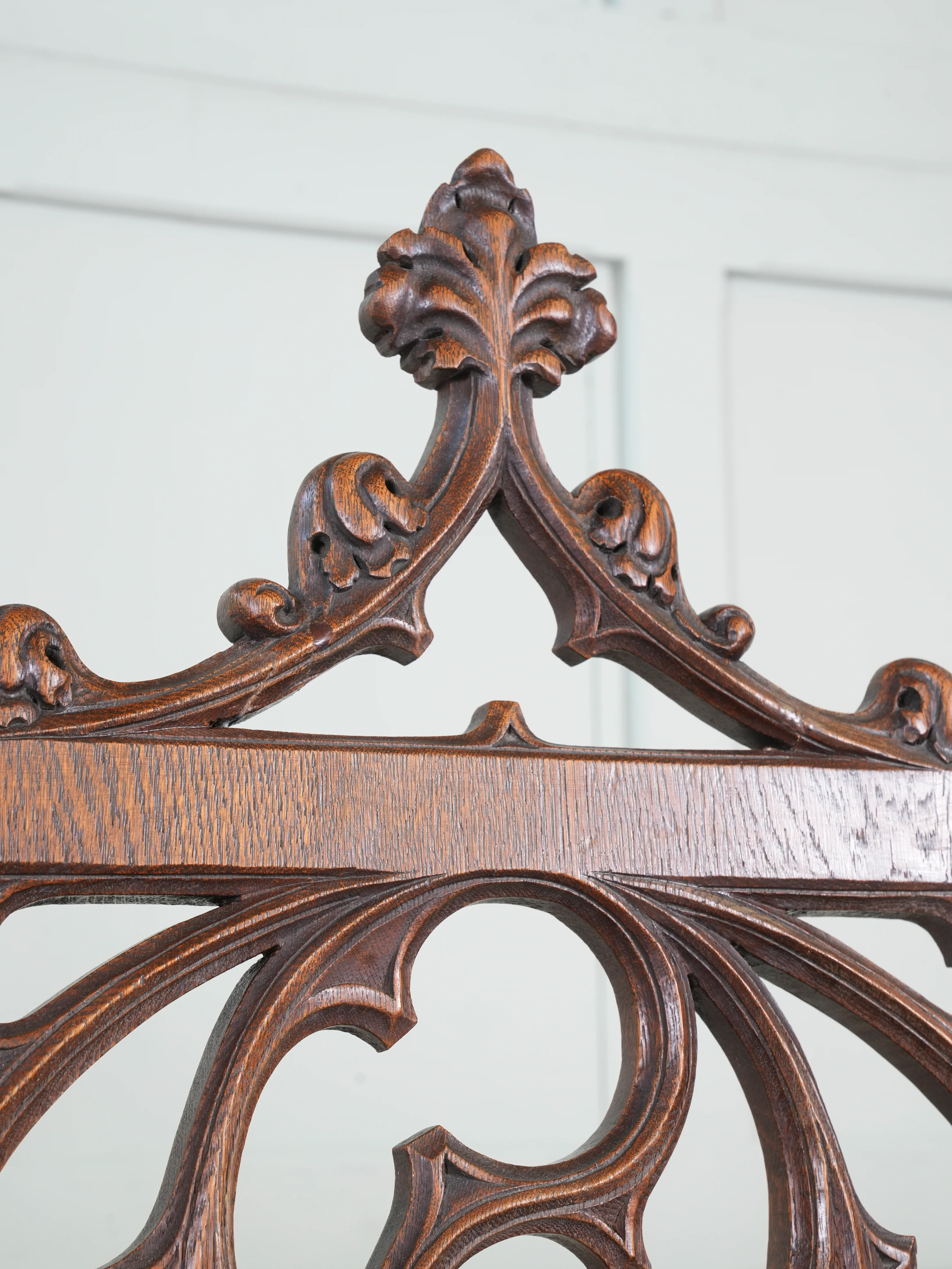 A Pair of 19th Century Oak Gothic Revival Armchairs - Image 10