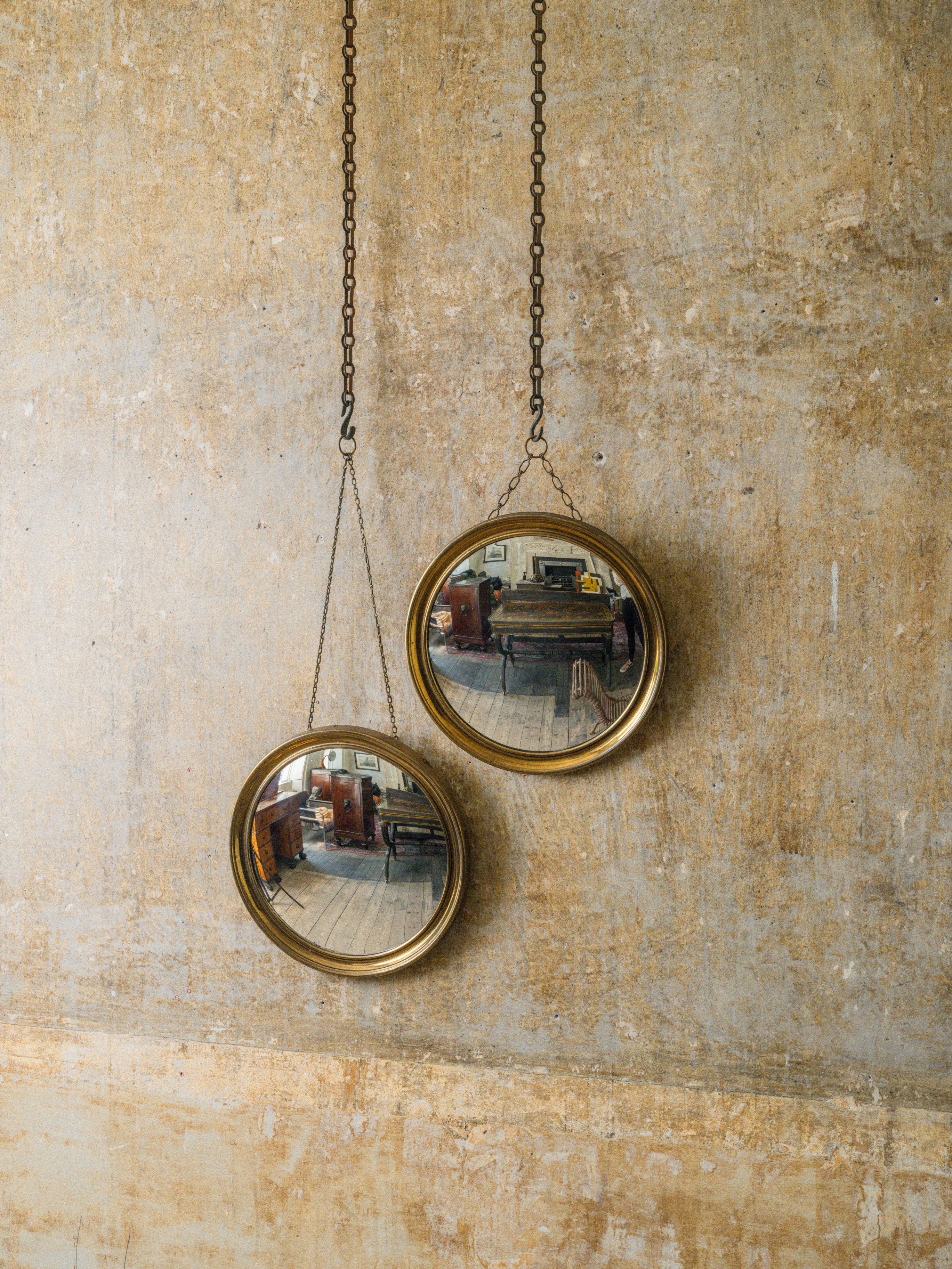 A Pair of Brass Mirrors - Image 2