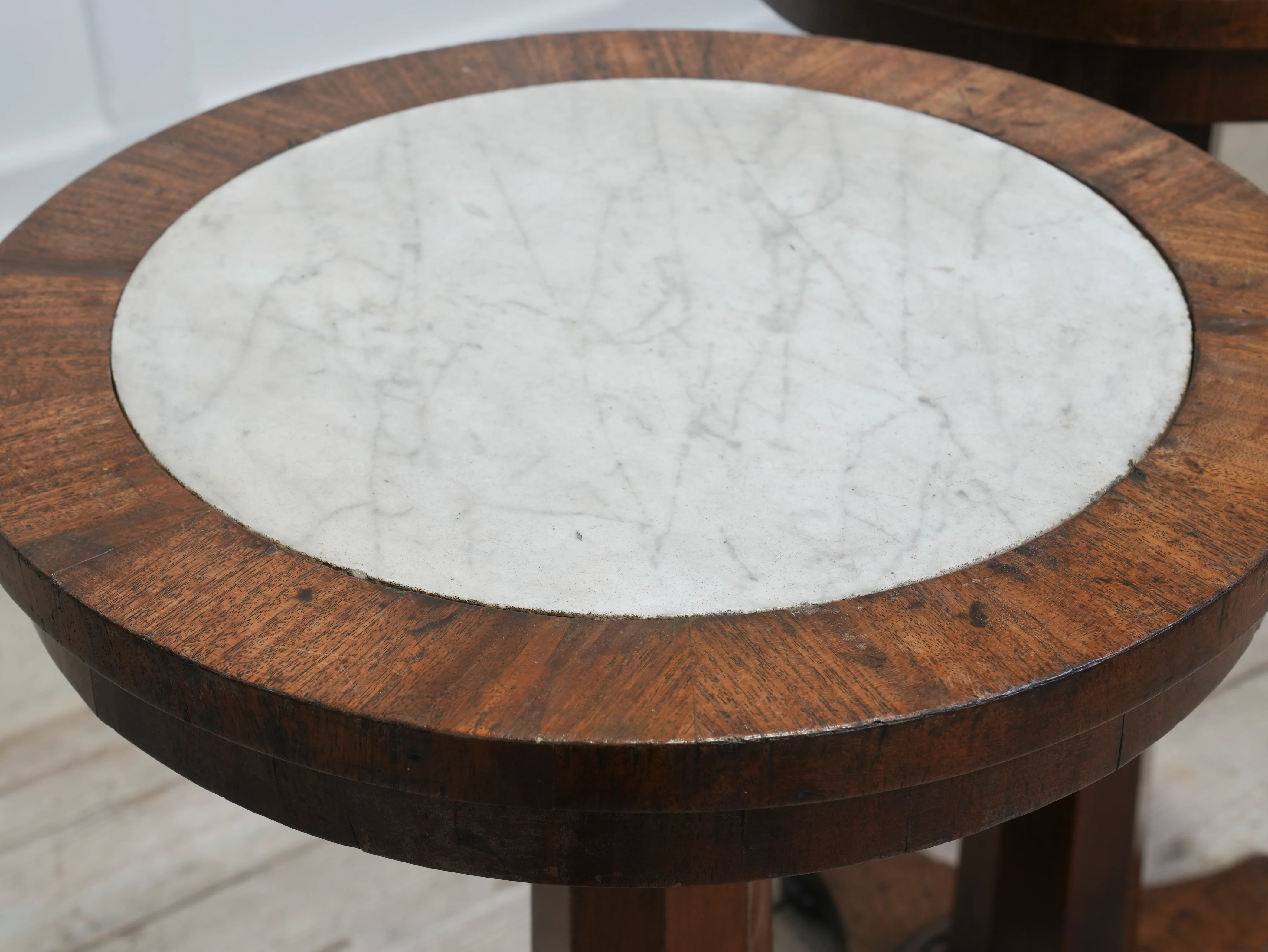 A Pair of 19th Century Mahogany & Marble Side Tables - Image 7