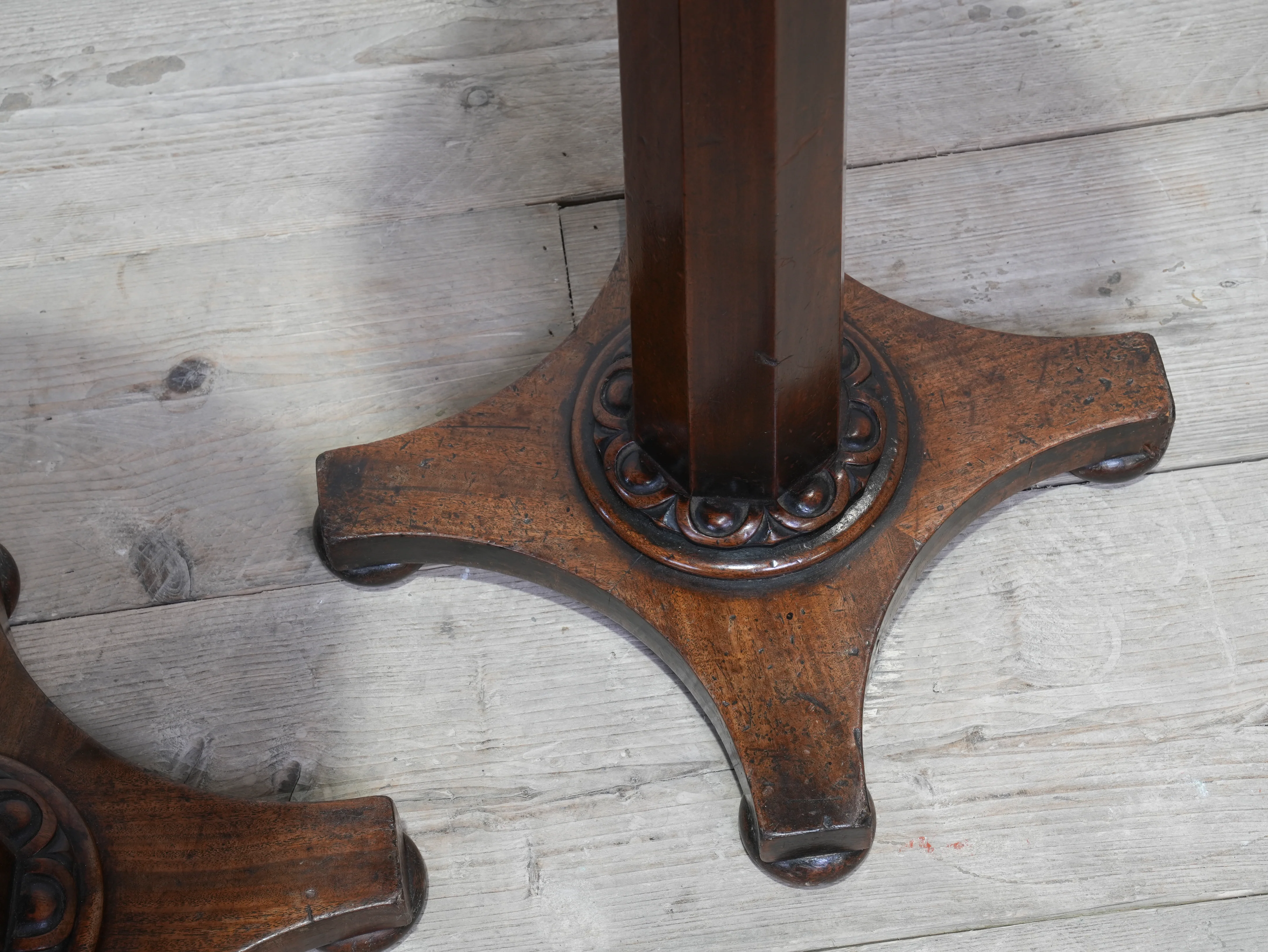 A Pair of 19th Century Mahogany & Marble Side Tables - Image 8