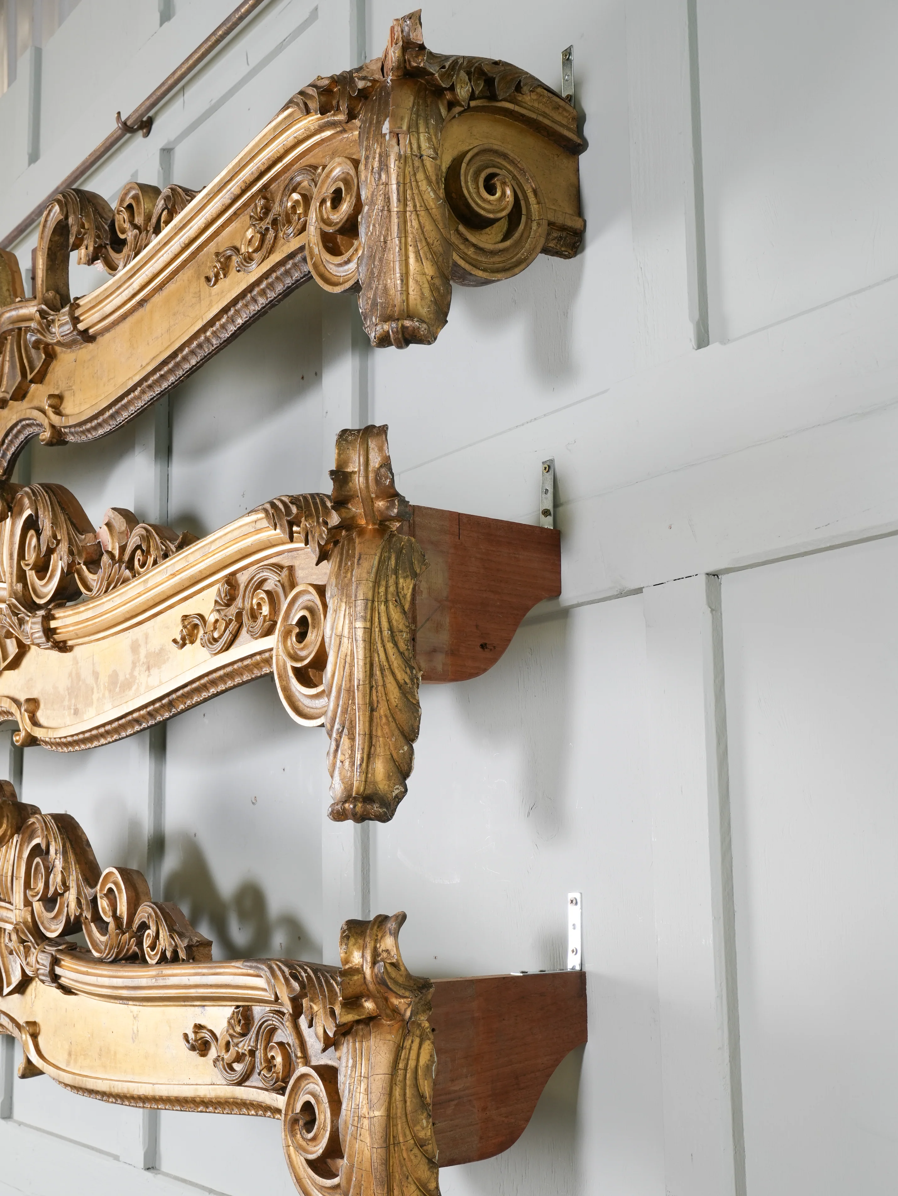 Three George IV Giltwood & Gesso Pelmets - Image 12
