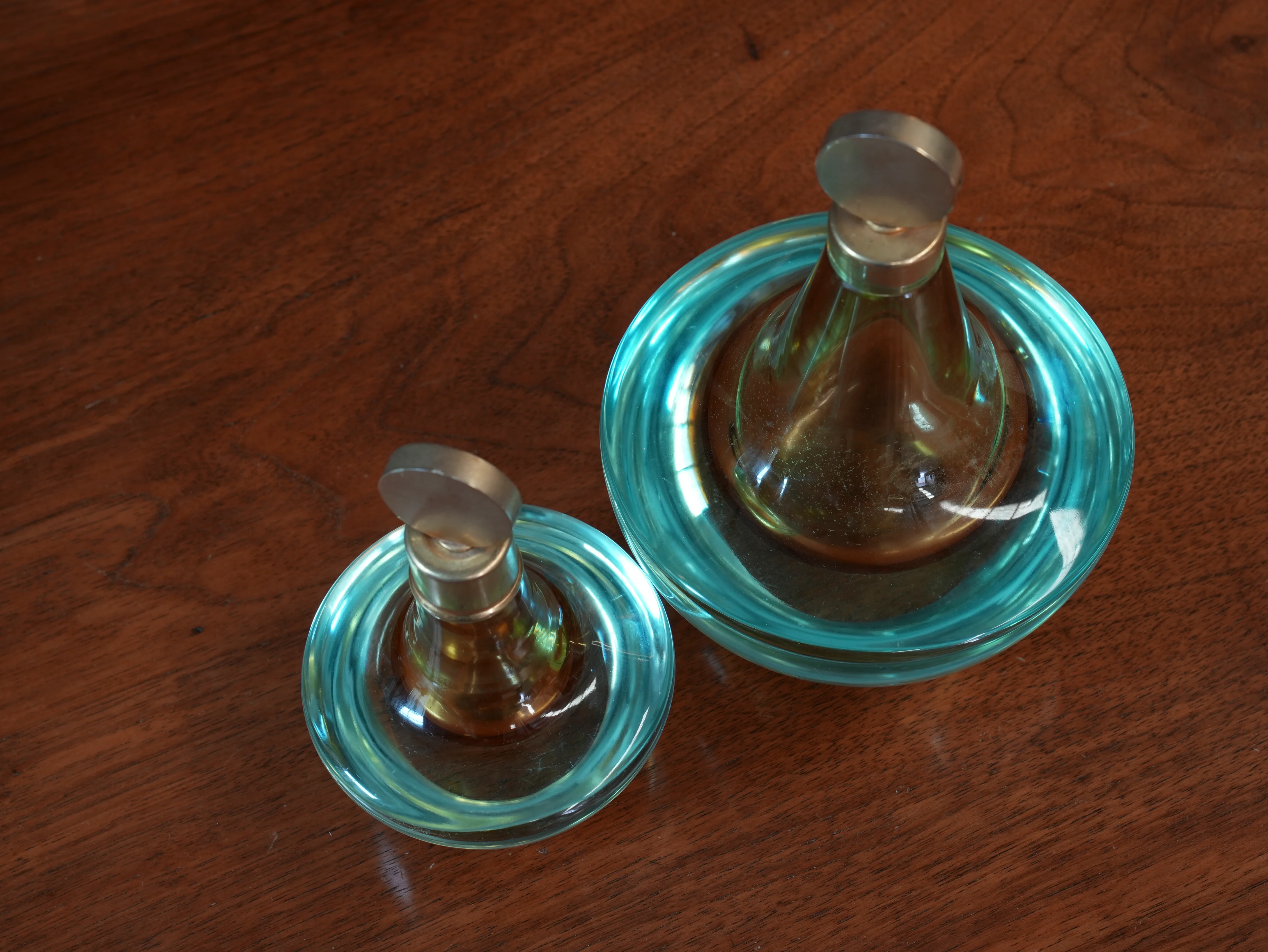 A Pair of Murano Sommerso Scent Bottles - Image 9