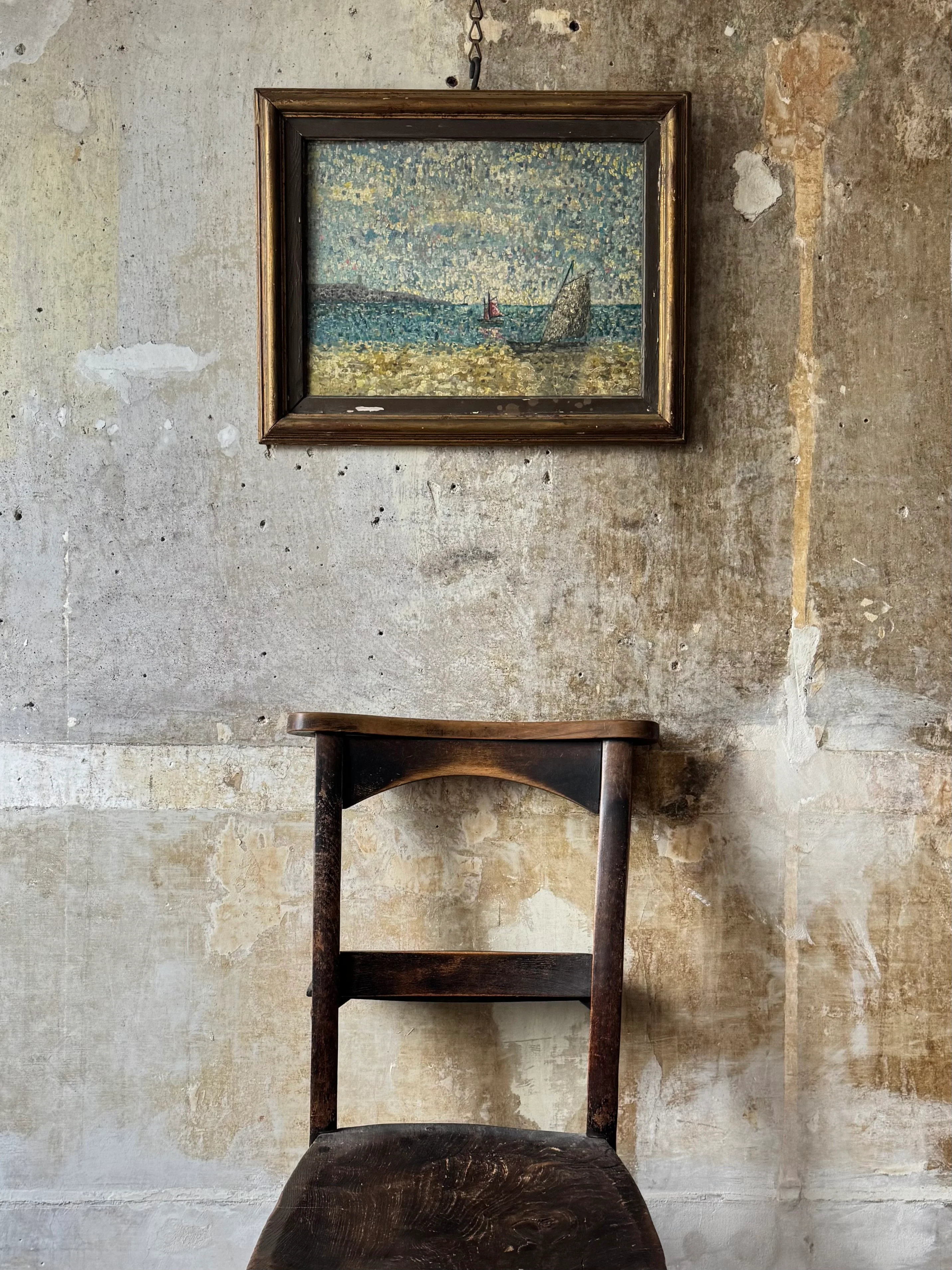 A 19th Century French Pointillist Seascape - Image 2