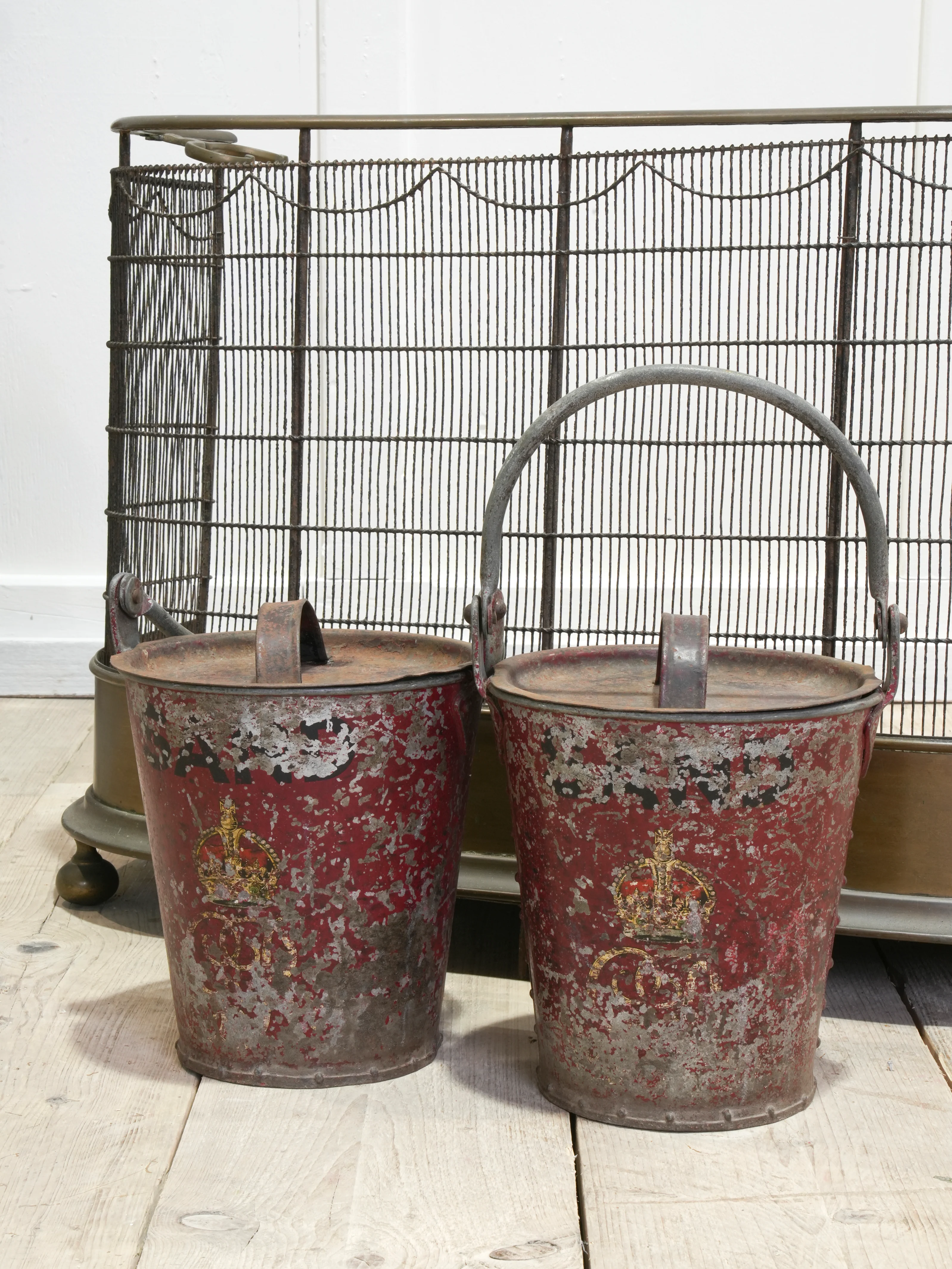 A Pair of 19th Century Sand Buckets