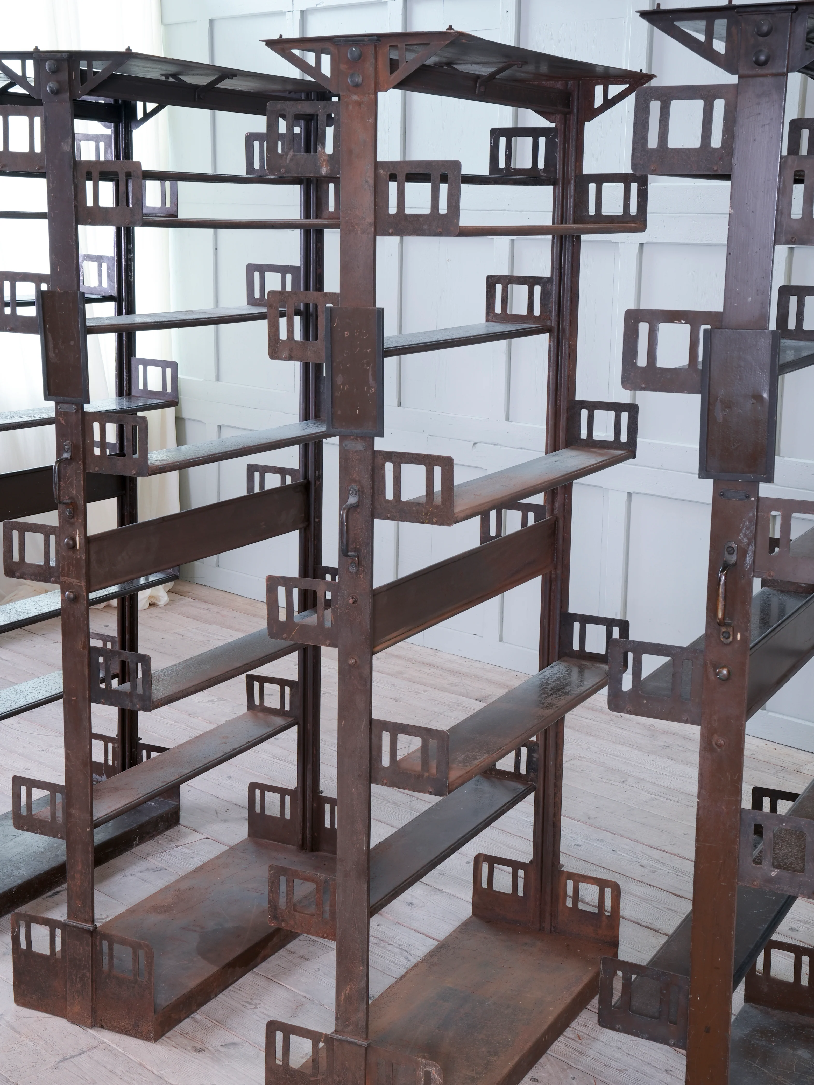 Four Steel James Gibbons Library Racking Systems - Image 7